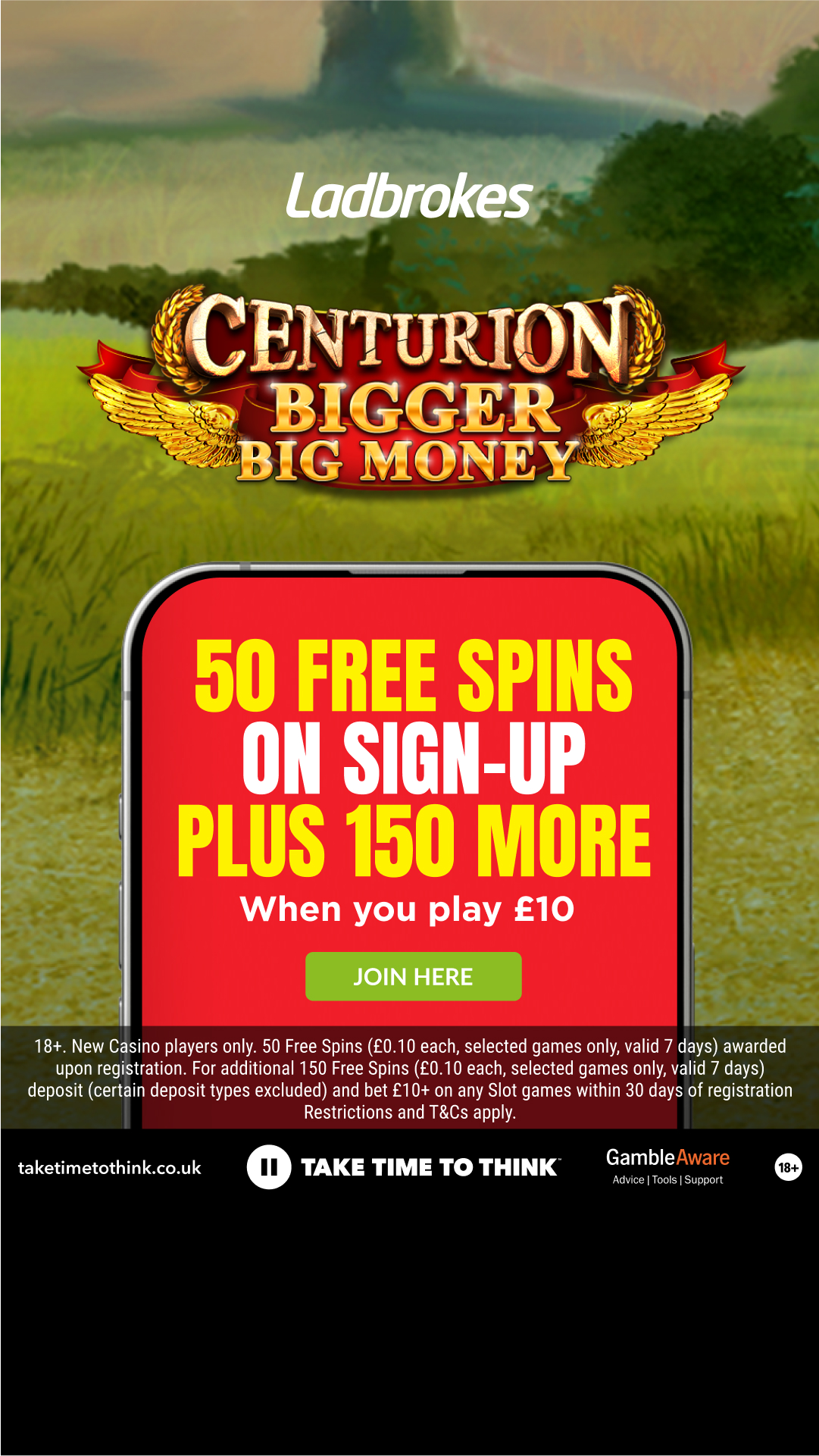 Ladbrokes Facebook ad