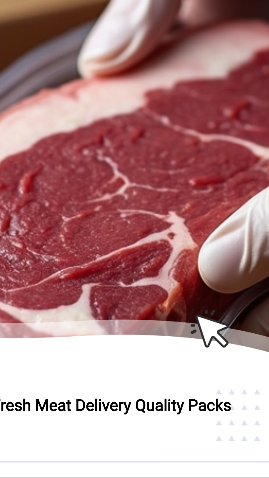 SwiftResults Here Facebook ad: Fresh Meat Delivery Quality Packs!