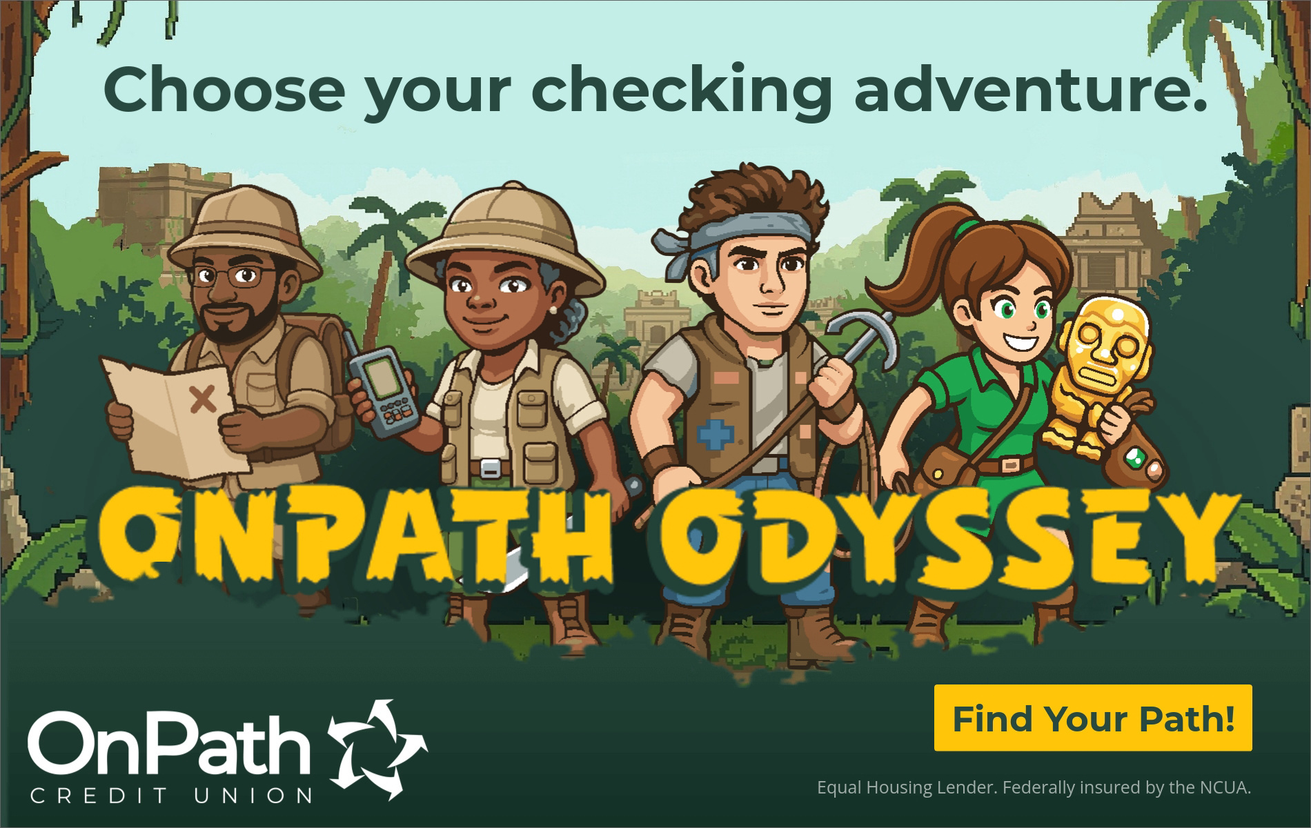 OnPath Credit Union Facebook ad: Find Your Financial Path