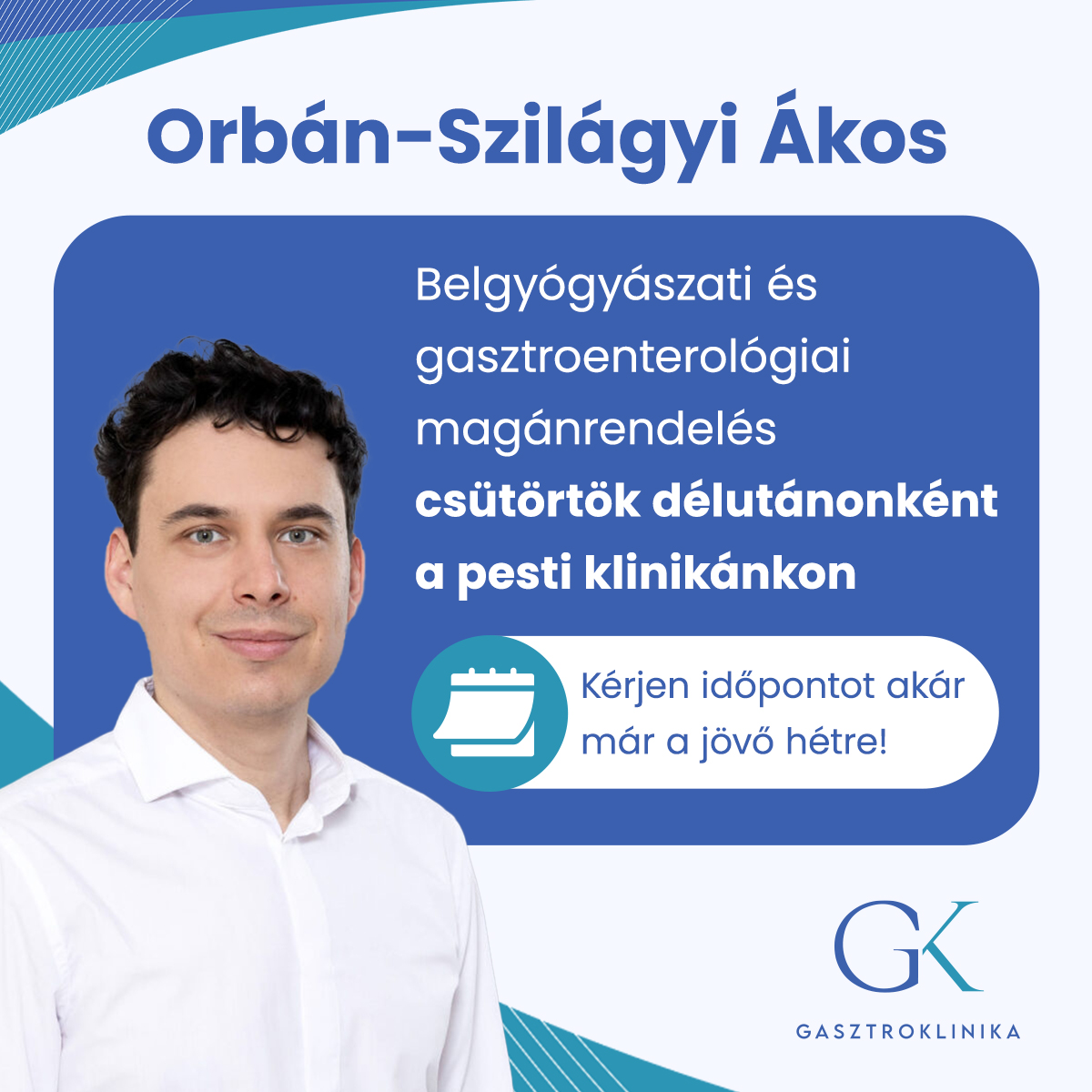 GasztroKlinika Facebook ad: Dr. Orbán-Szilágyi Ákos - GasztroKlinika