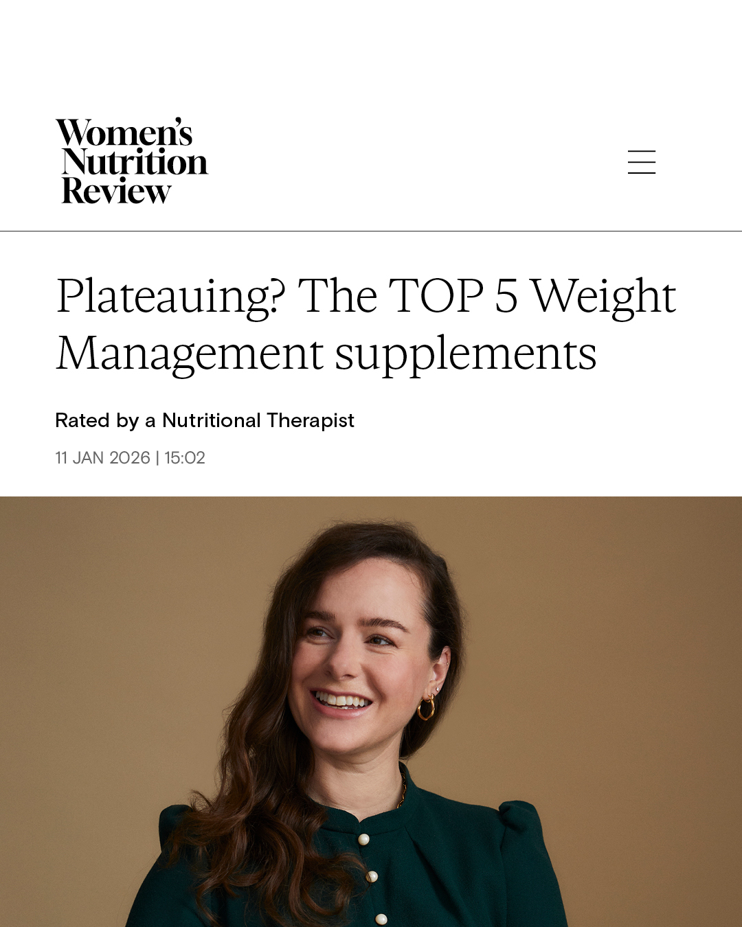 Women's Nutrition Review Facebook ad