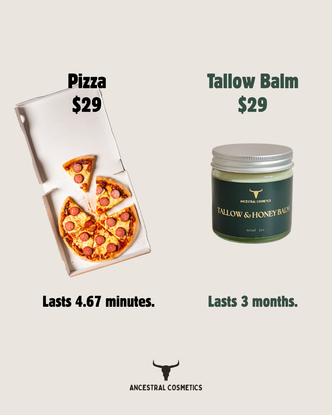 Ancestral Cosmetics Facebook ad