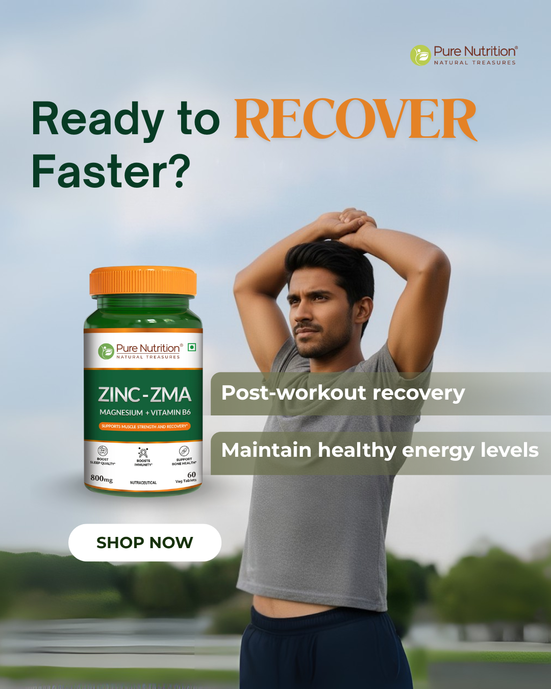Pure Nutrition Facebook ad