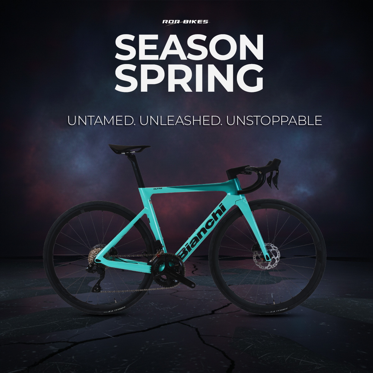 RDR BIKES Facebook ad: SPRING SEASON, UNLEASH YOUR SPEED