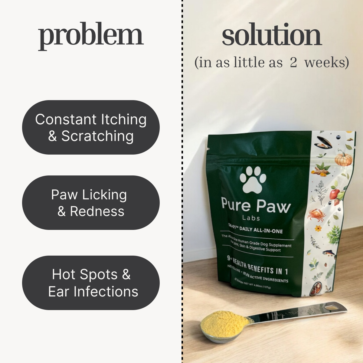 Pure Paw Labs Facebook ad