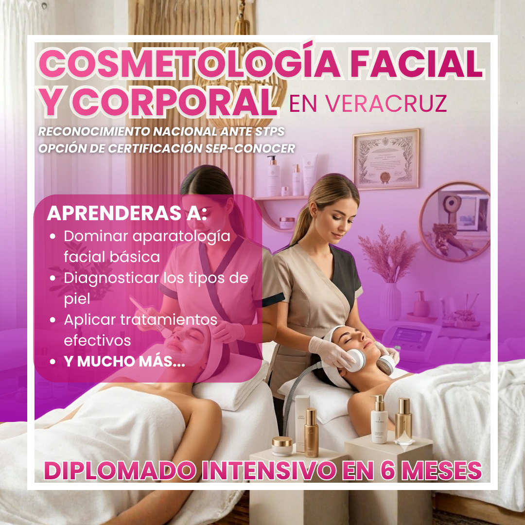 Merakley Spa and School Facebook ad: DIPLOMADO EN COSMETOLOGIA FACIAL Y CORPORAL