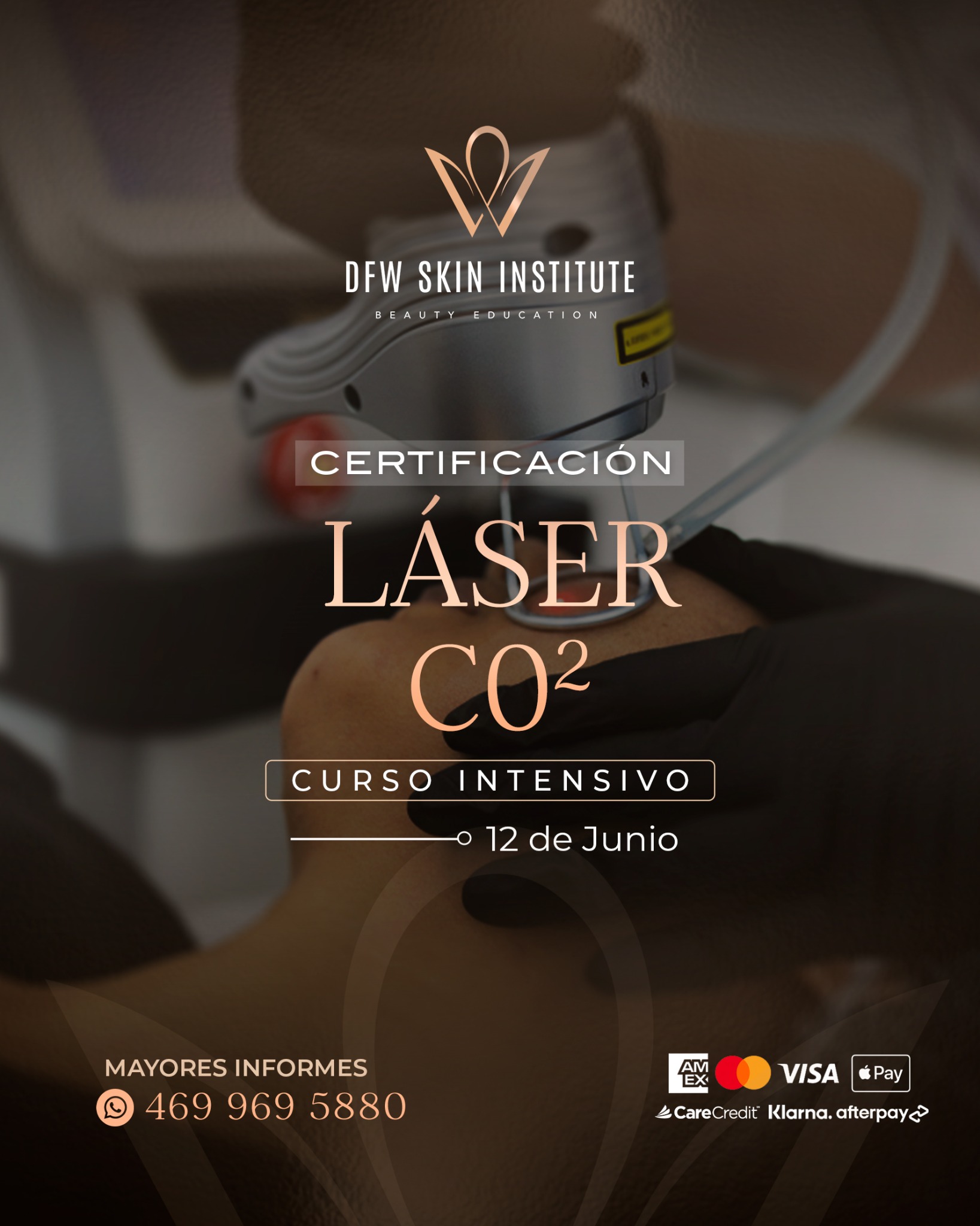 DFW SKIN Institute Facebook ad: ¿Ya trabajas en belleza?