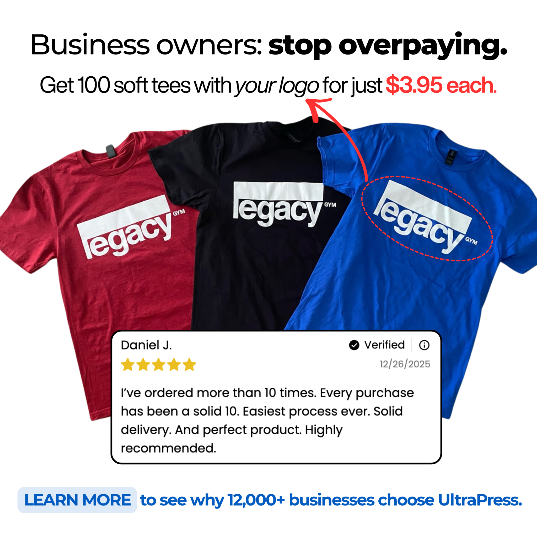 UltraPress Facebook ad