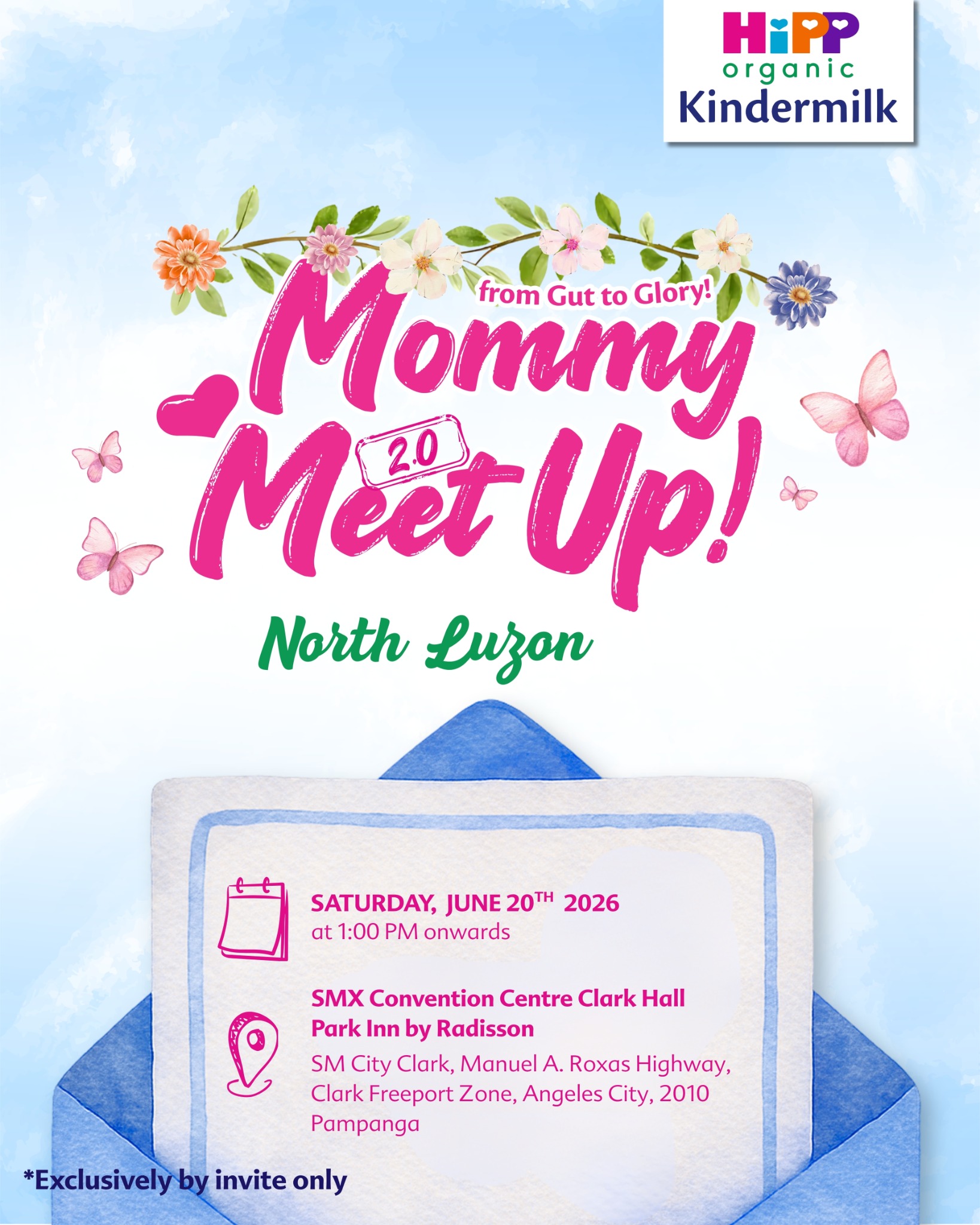 HiPP Organic Kindermilk Philippines Facebook ad: Mommy Meet Up 2.0 North Luzon