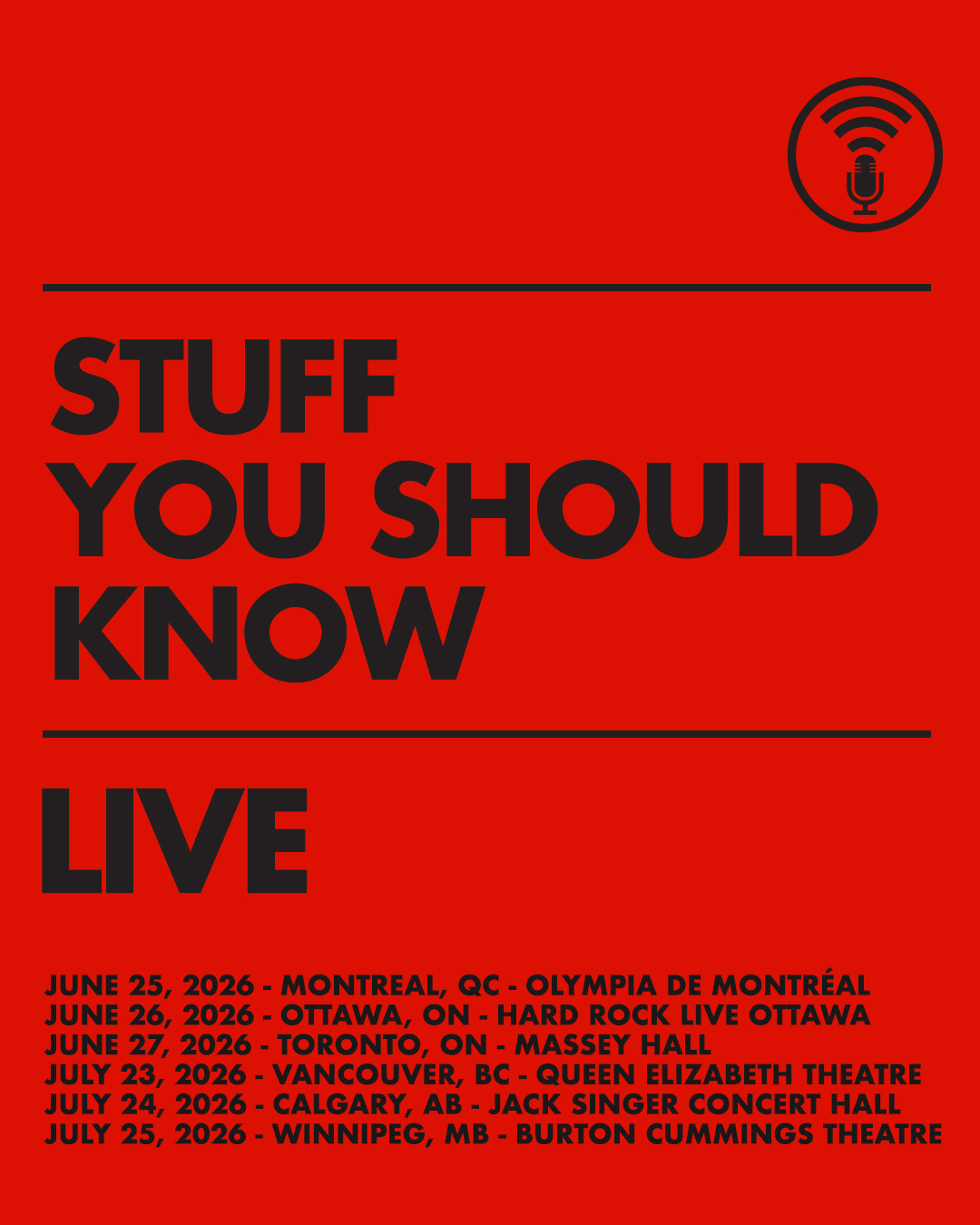 Stuff You Should Know Facebook ad from Jun 5, 2026