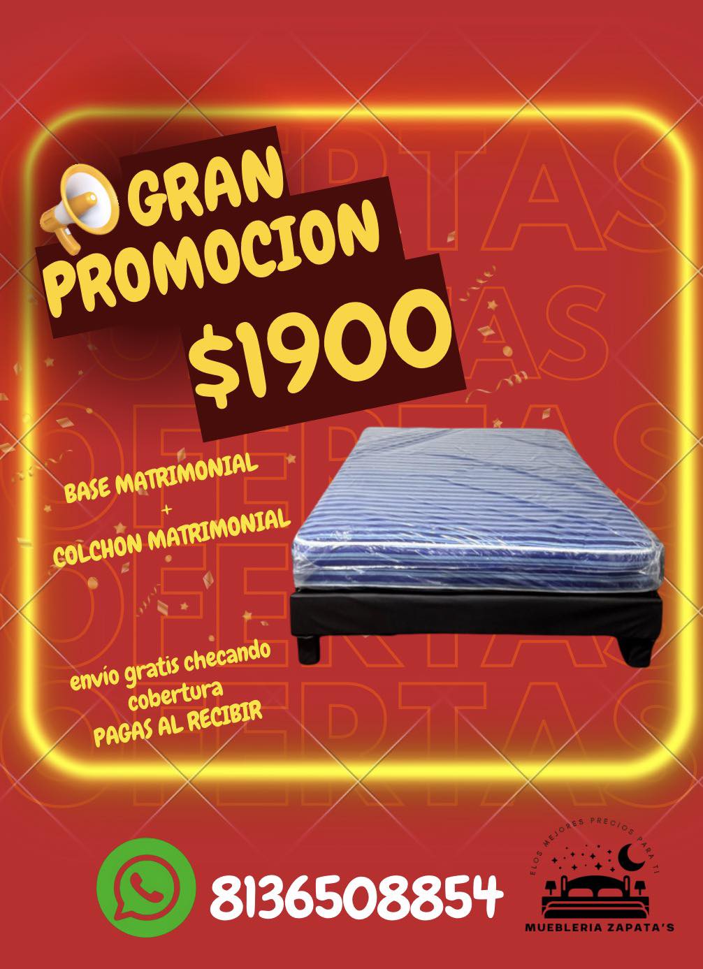 Mueblería Zapata’s Facebook ad: PAQUETE DE PROMOCION!
