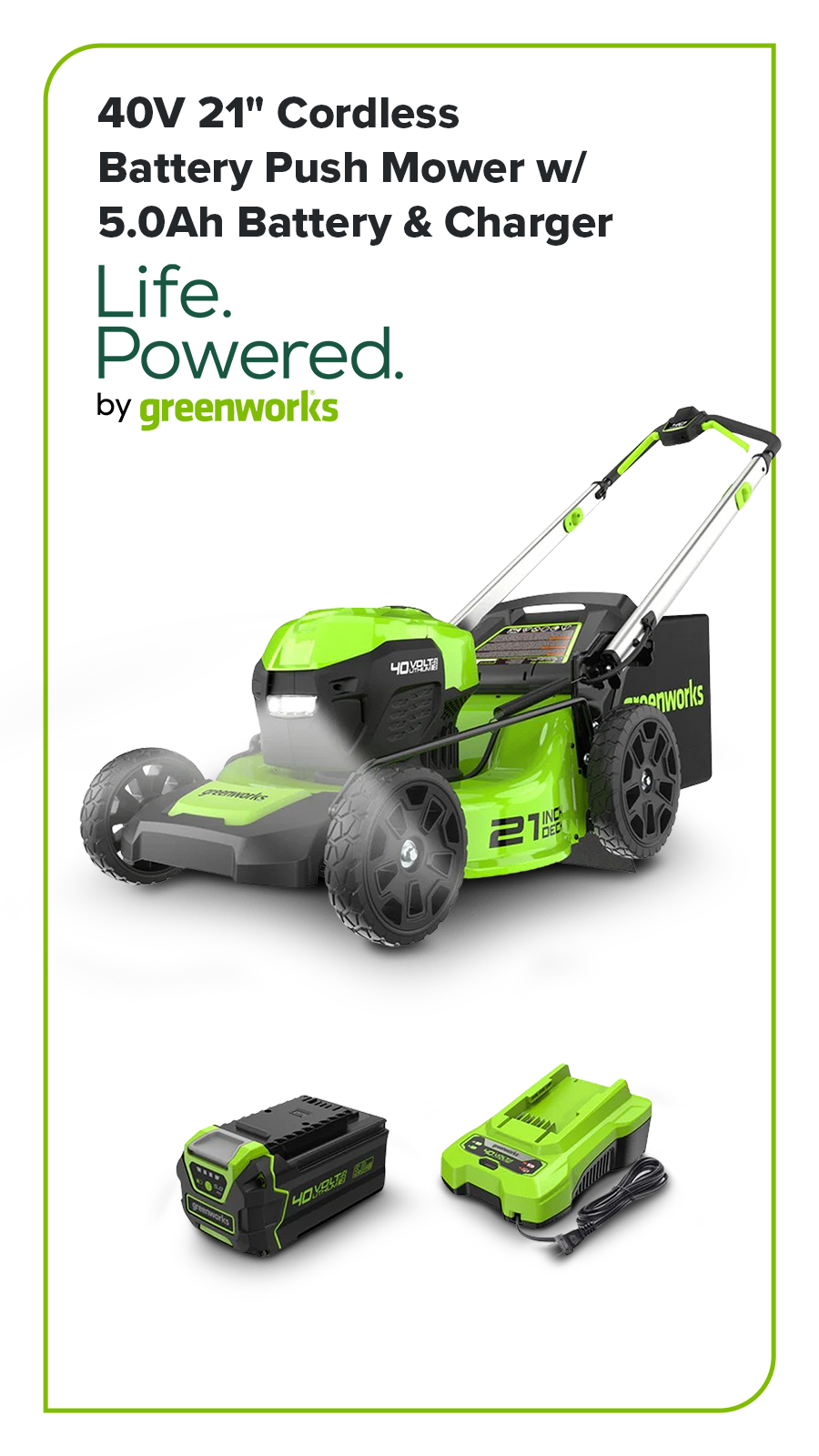 Greenworks Facebook ad