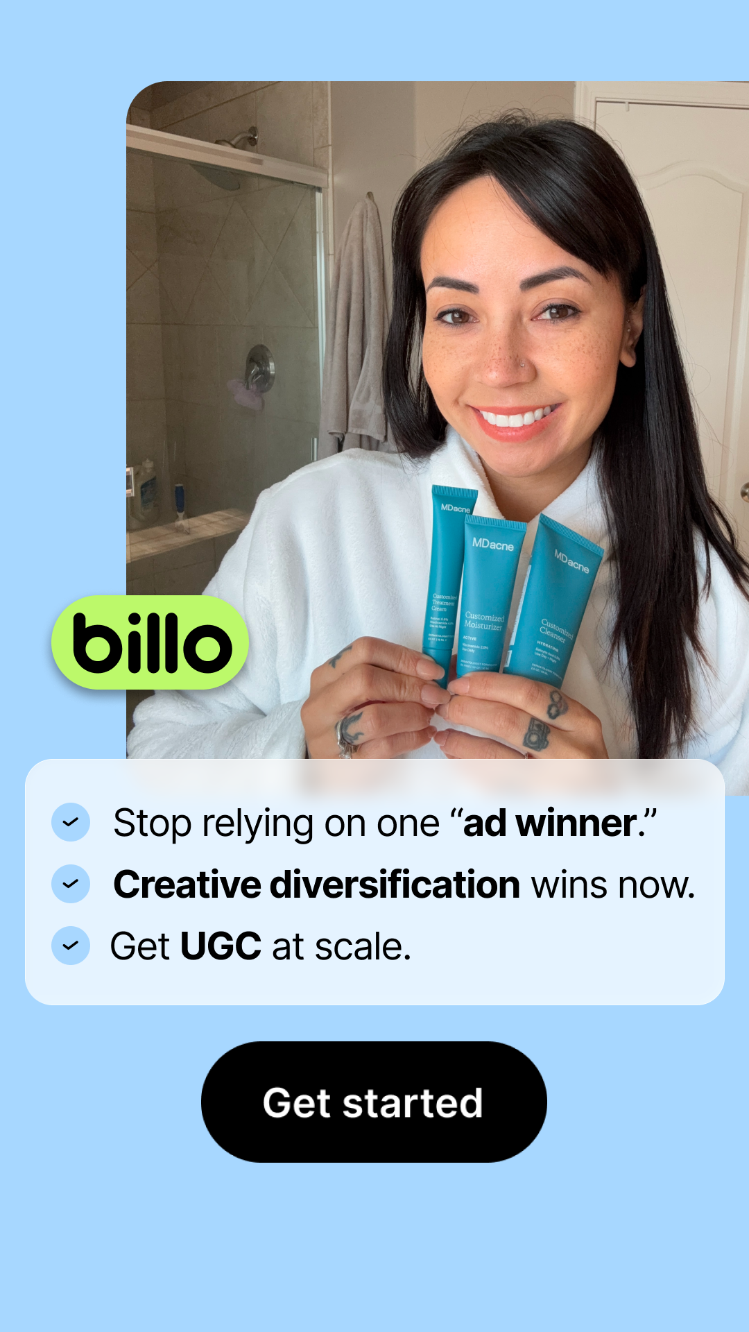 Billo Facebook ad