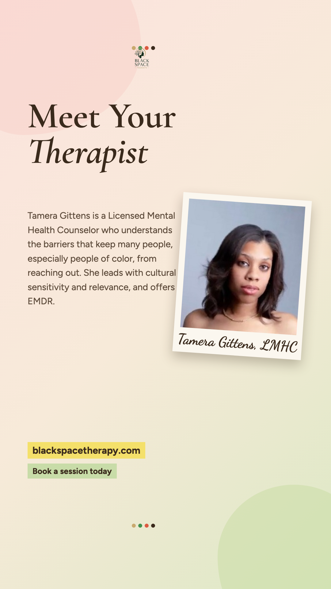 Black Space Therapy Facebook ad from Jun 9, 2026
