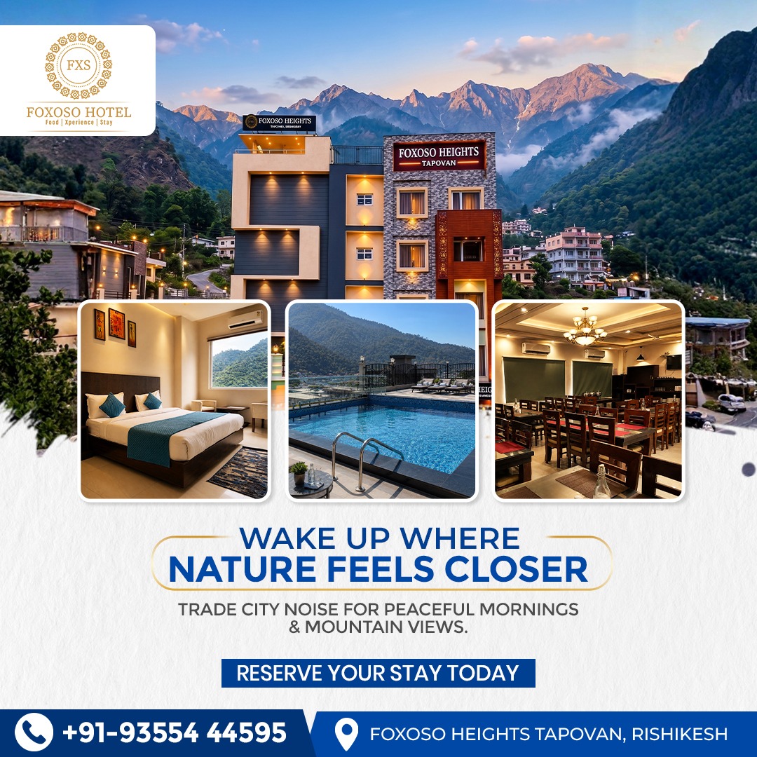Foxoso Hotels And Resorts Facebook ad: Stay in Rishikesh from ₹1,999/Night