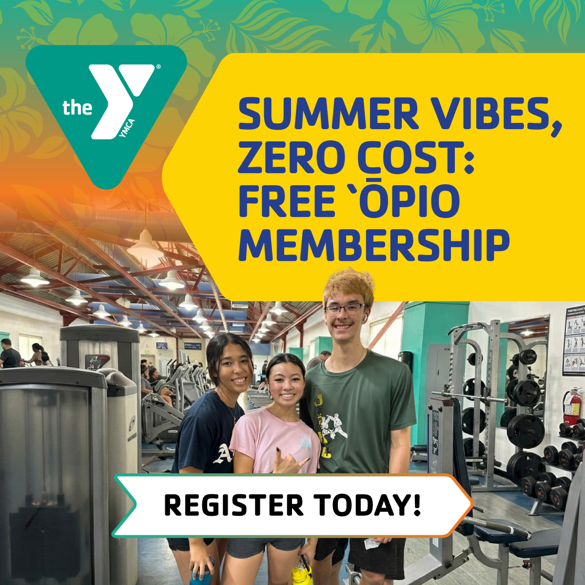 YMCA Honolulu Facebook ad: Free Y Membership for Teens