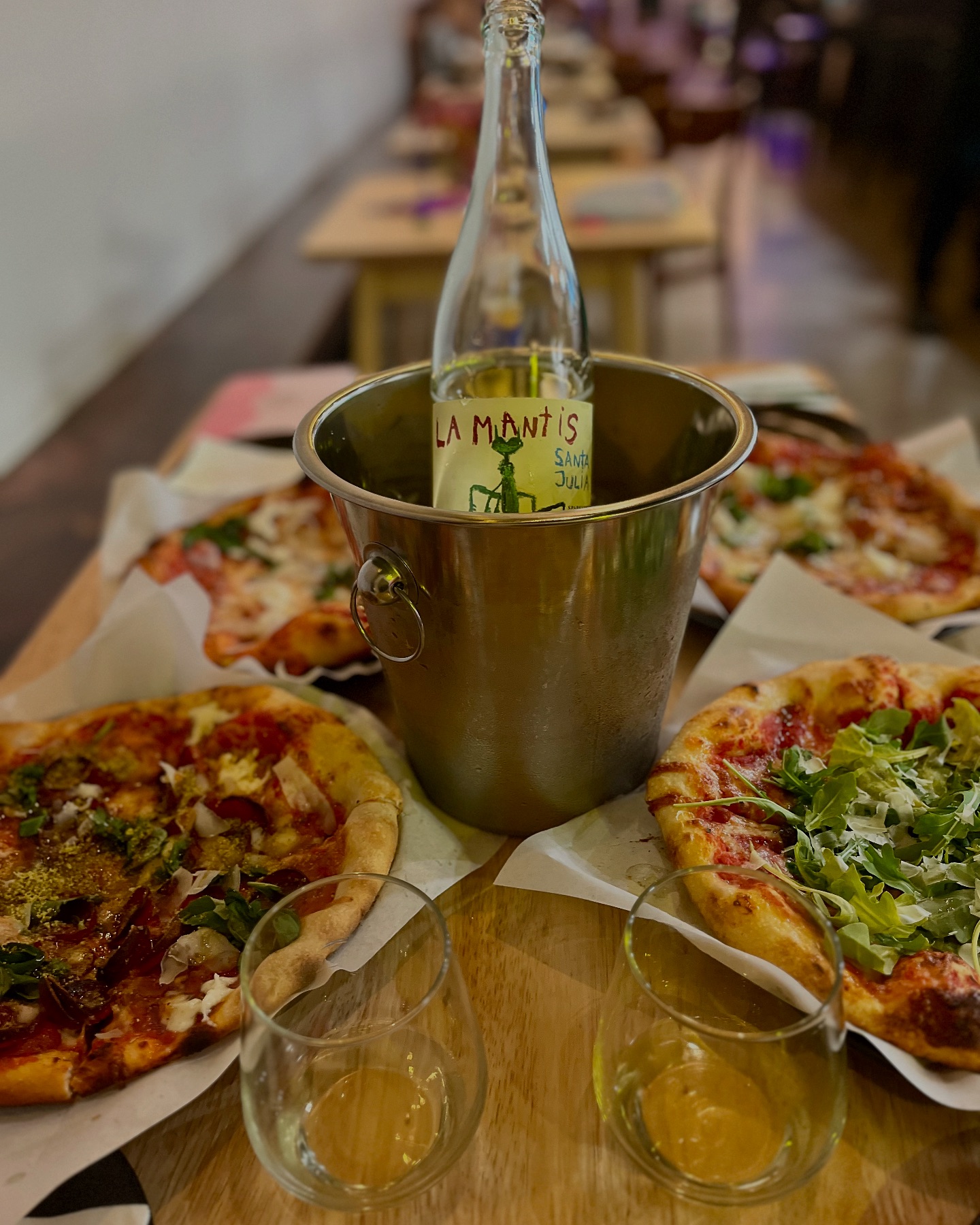 ATRIA Bread + Coffee Facebook ad: SOURDOUGH PIZZA + NATURAL WINE BAR IN LAKEWOOD…