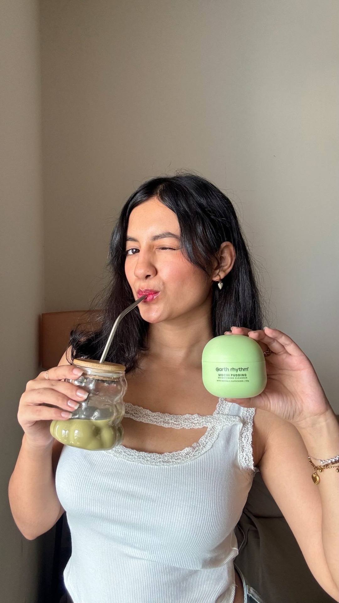 Earth Rhythm Facebook ad: POV: Your matcha obsession finally made it to…