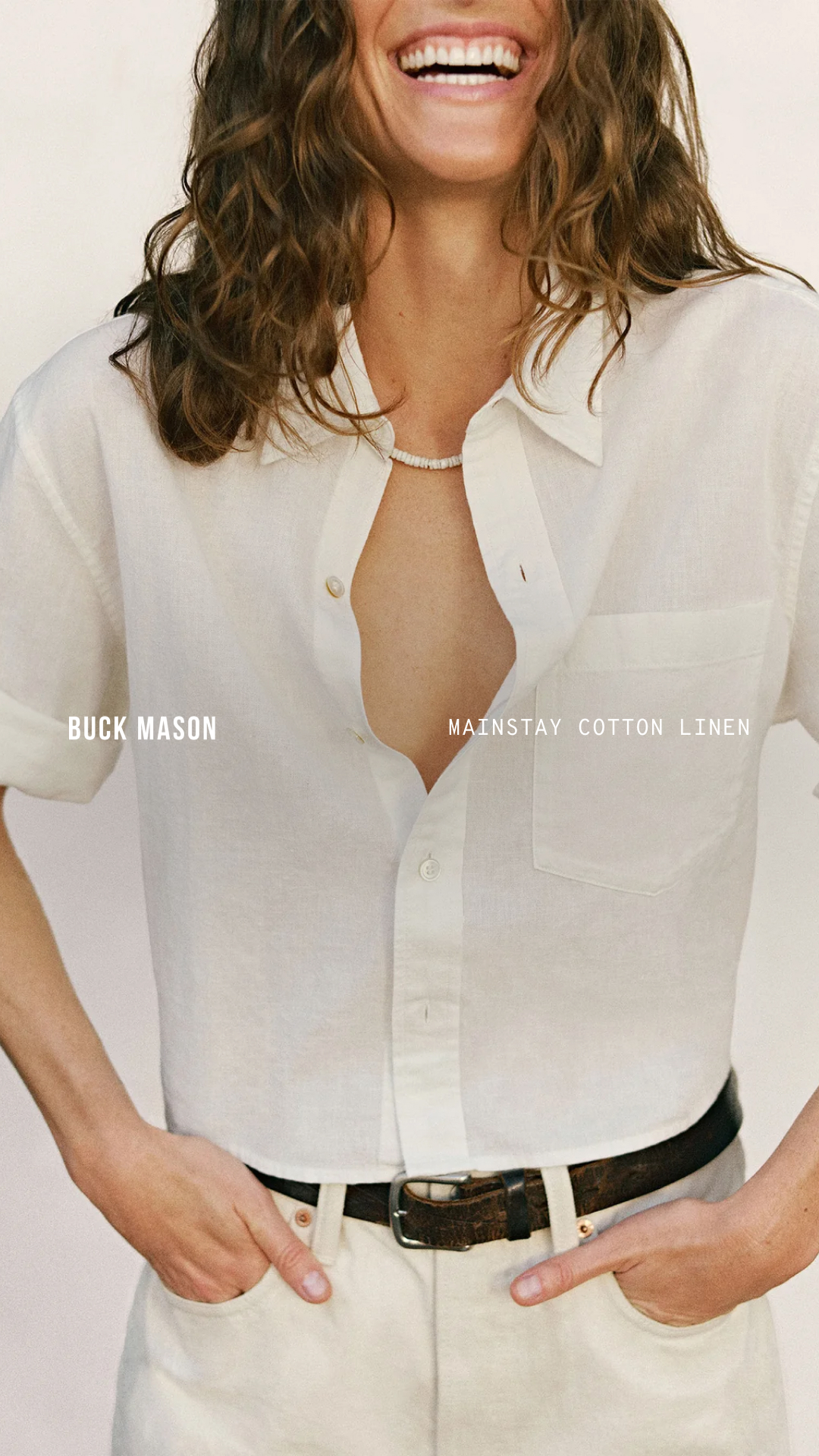 Buck Mason Women's Facebook ad