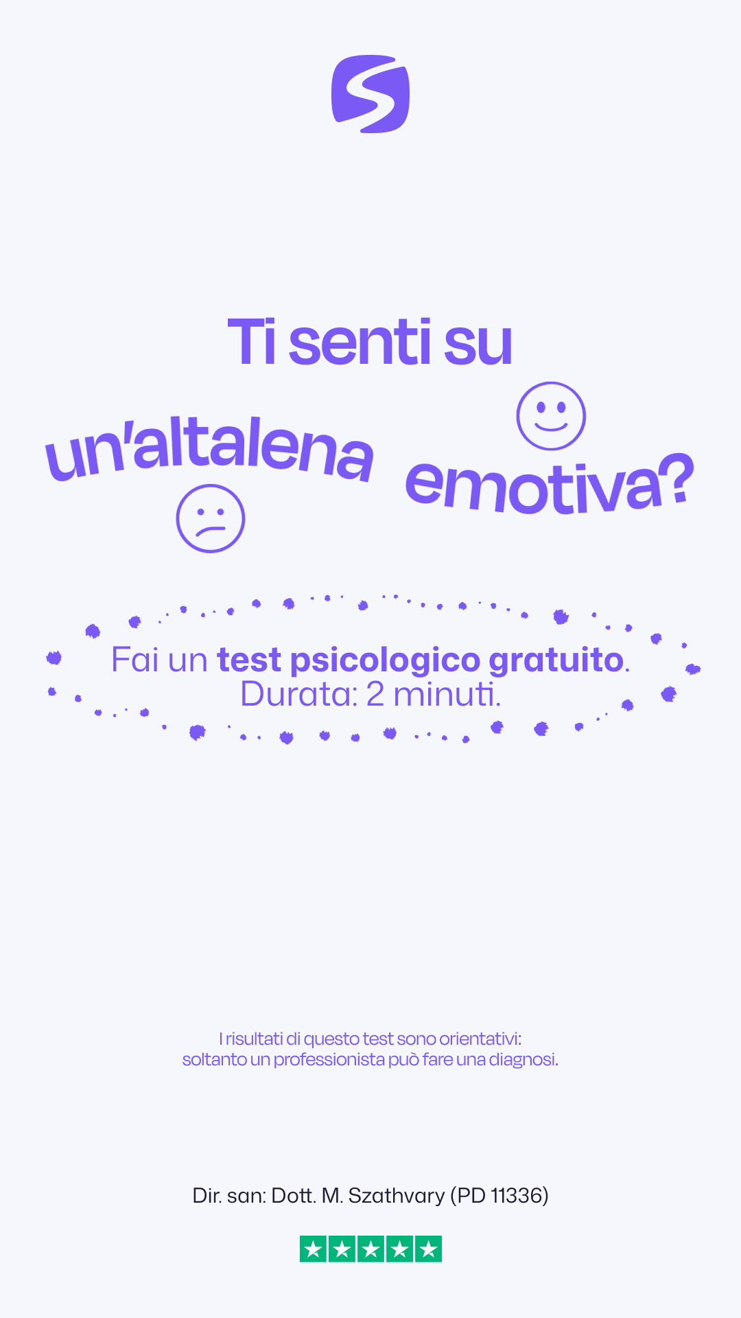 Serenis Facebook ad: Fai il test psicologico online