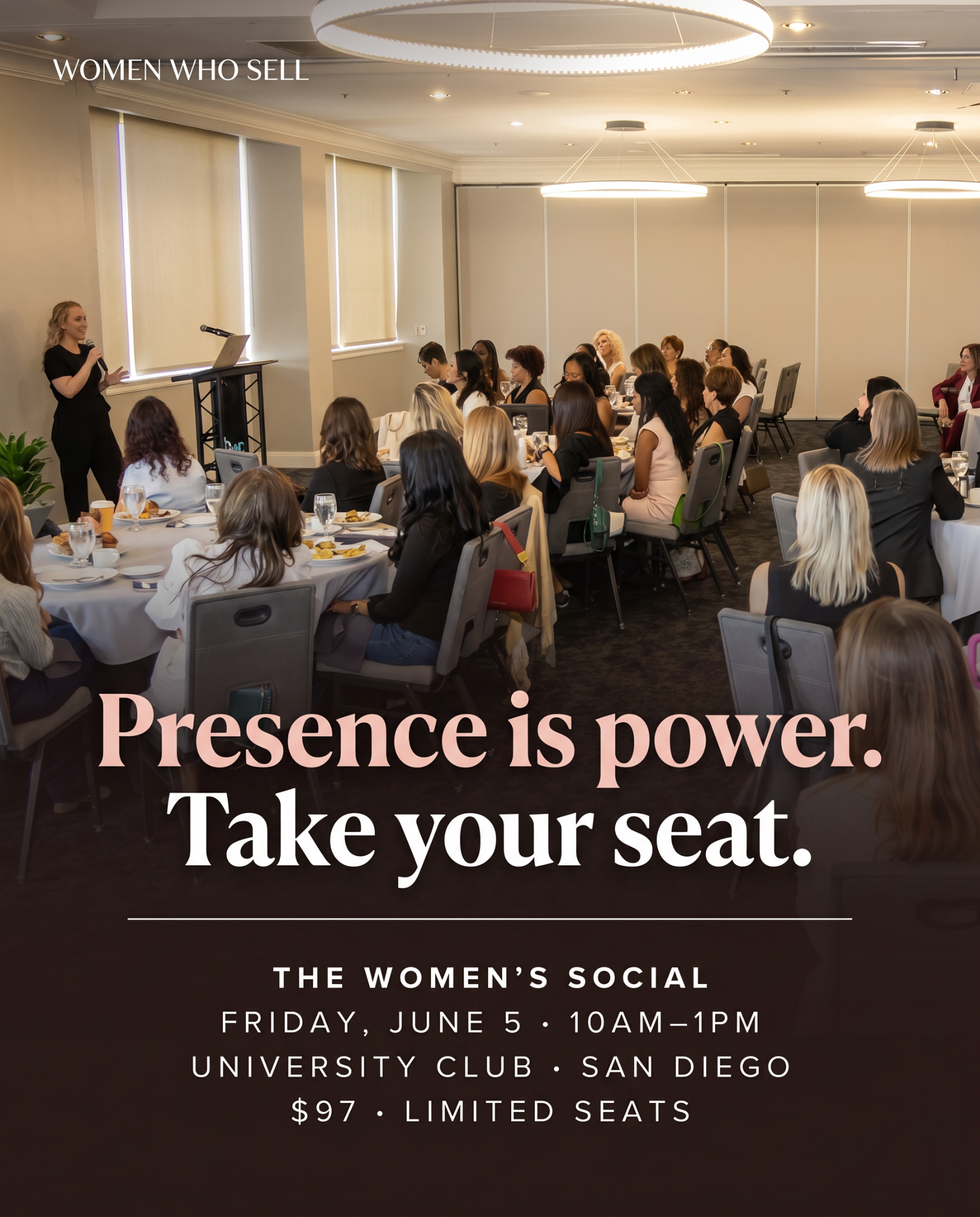 Christi Kendall Facebook ad: THE WOMEN’S SOCIAL, San Diego