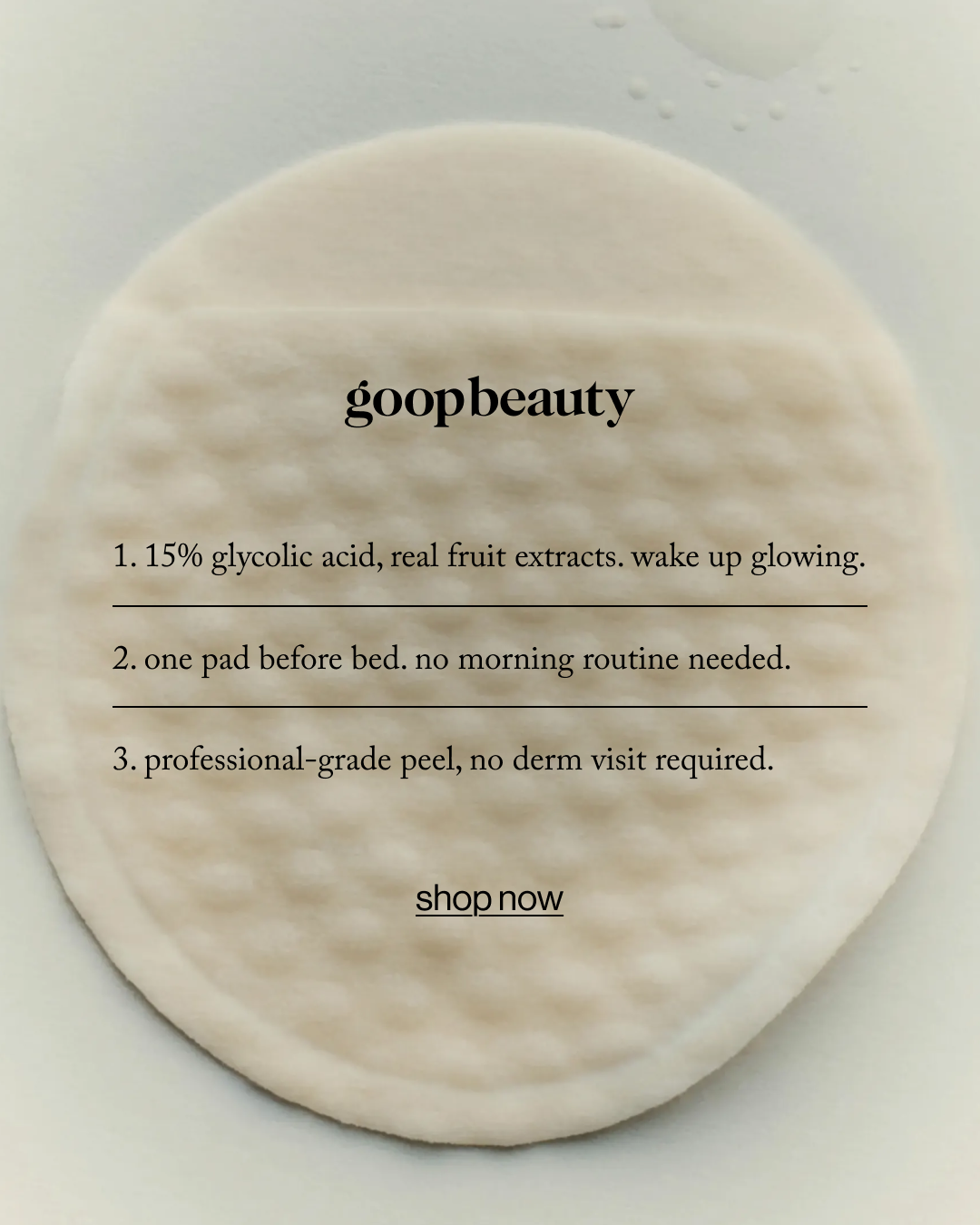 goop Facebook ad