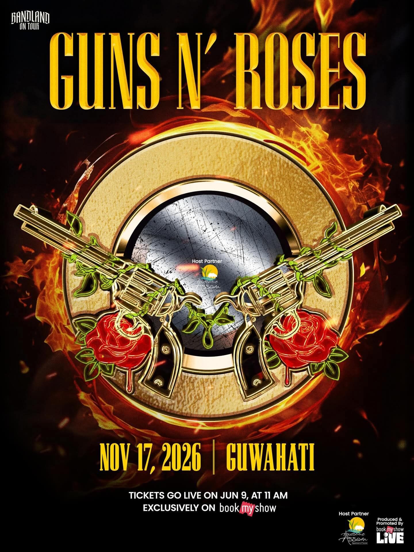 Tridib Sarma Facebook ad: The upcoming Guns N’ Roses concert in Guwahati…