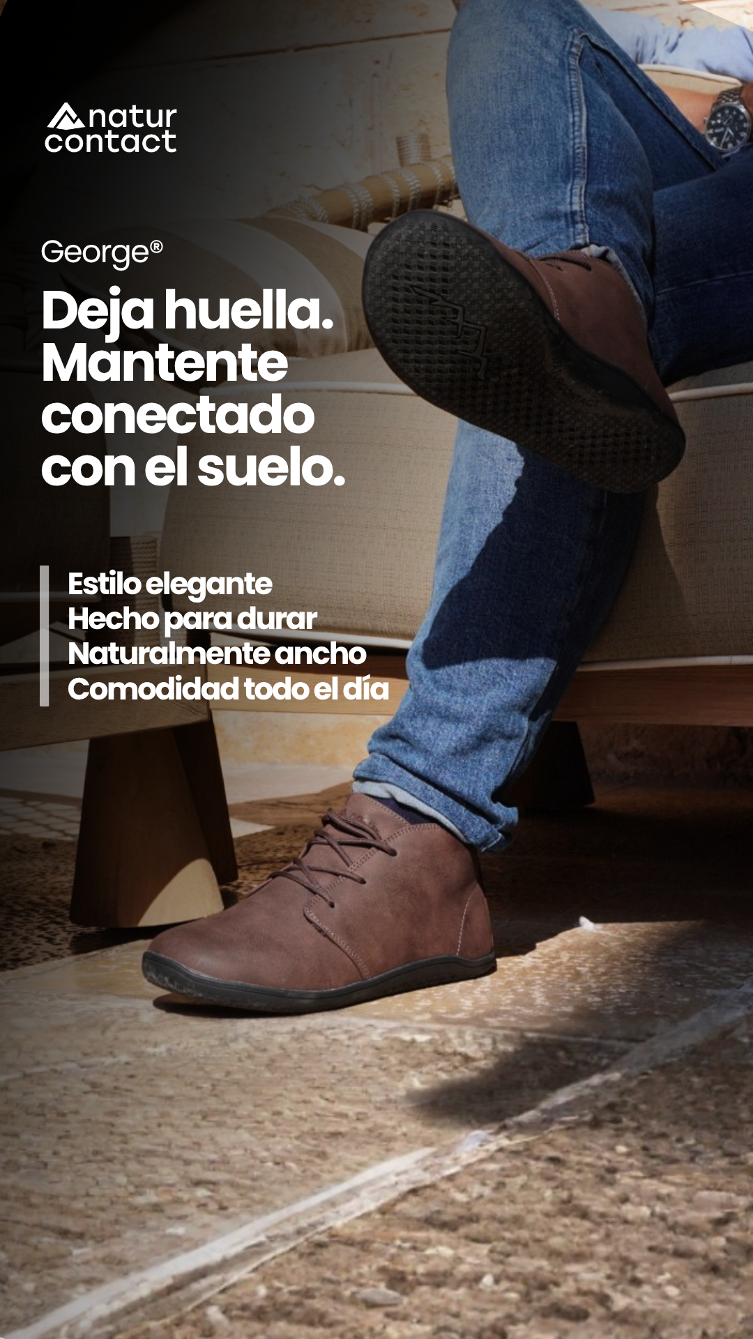 Naturcontact Facebook ad: Nuevo George 2.0 - Comodidad y Estilo