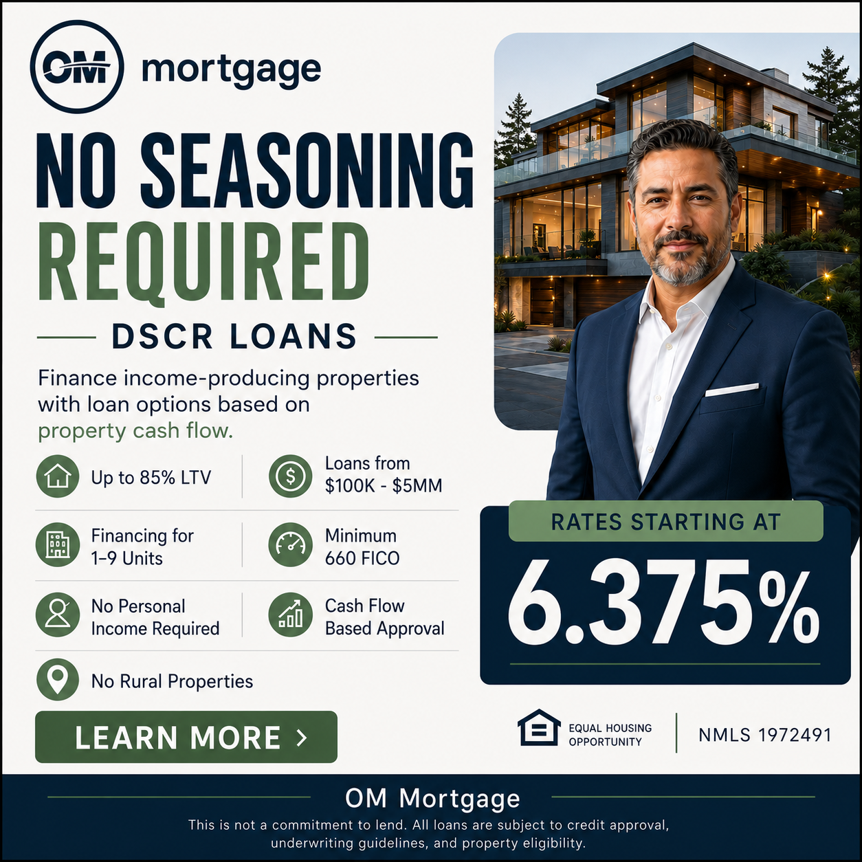 OM Mortgage NMLS 1972491 Facebook ad