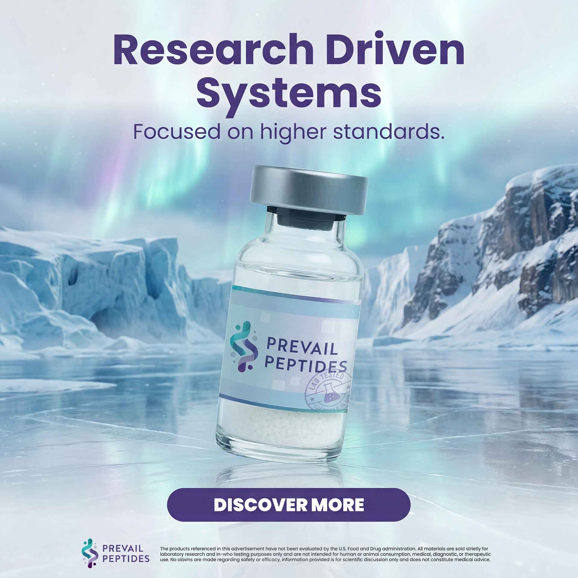 Prevail Research Facebook ad: Science You Can Rely On