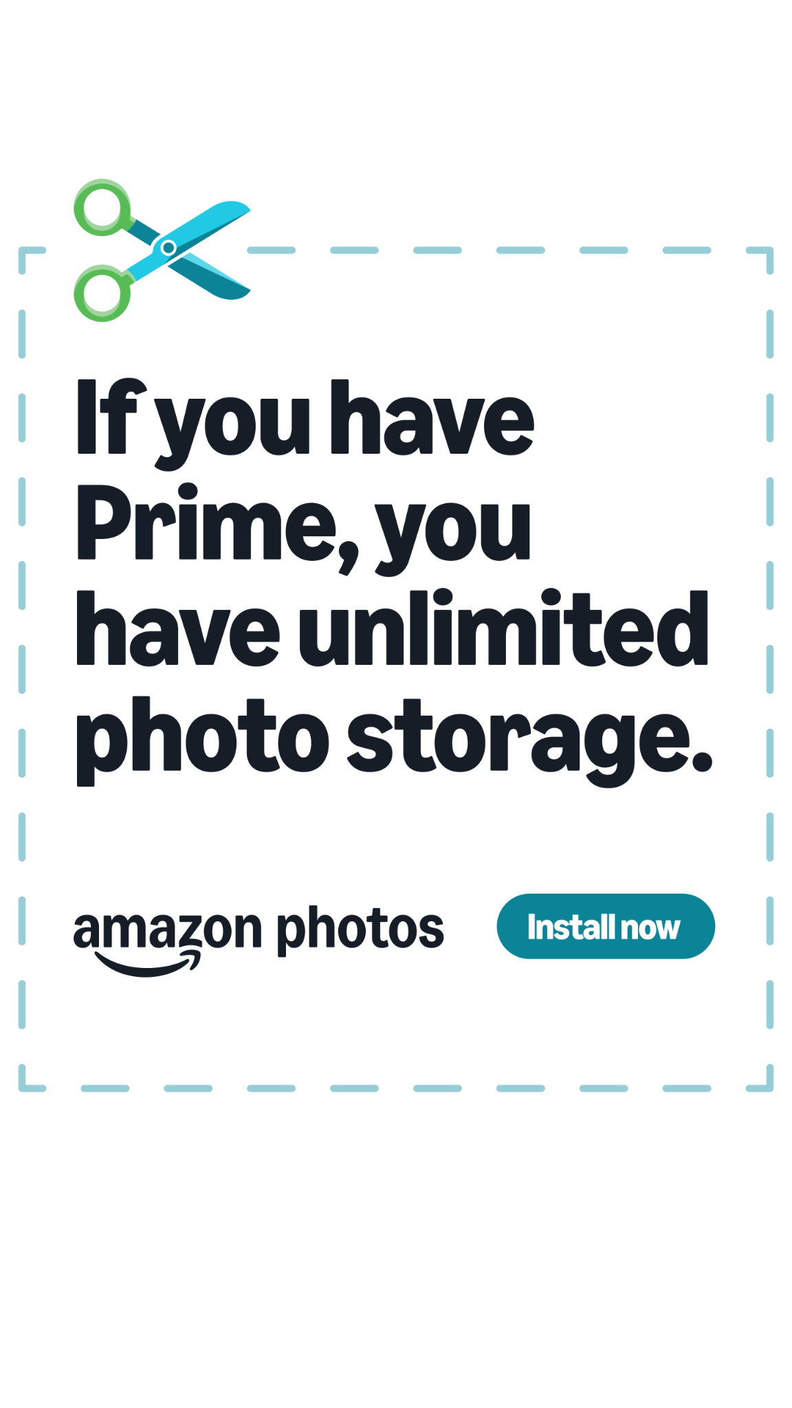 Amazon Photos Facebook ad