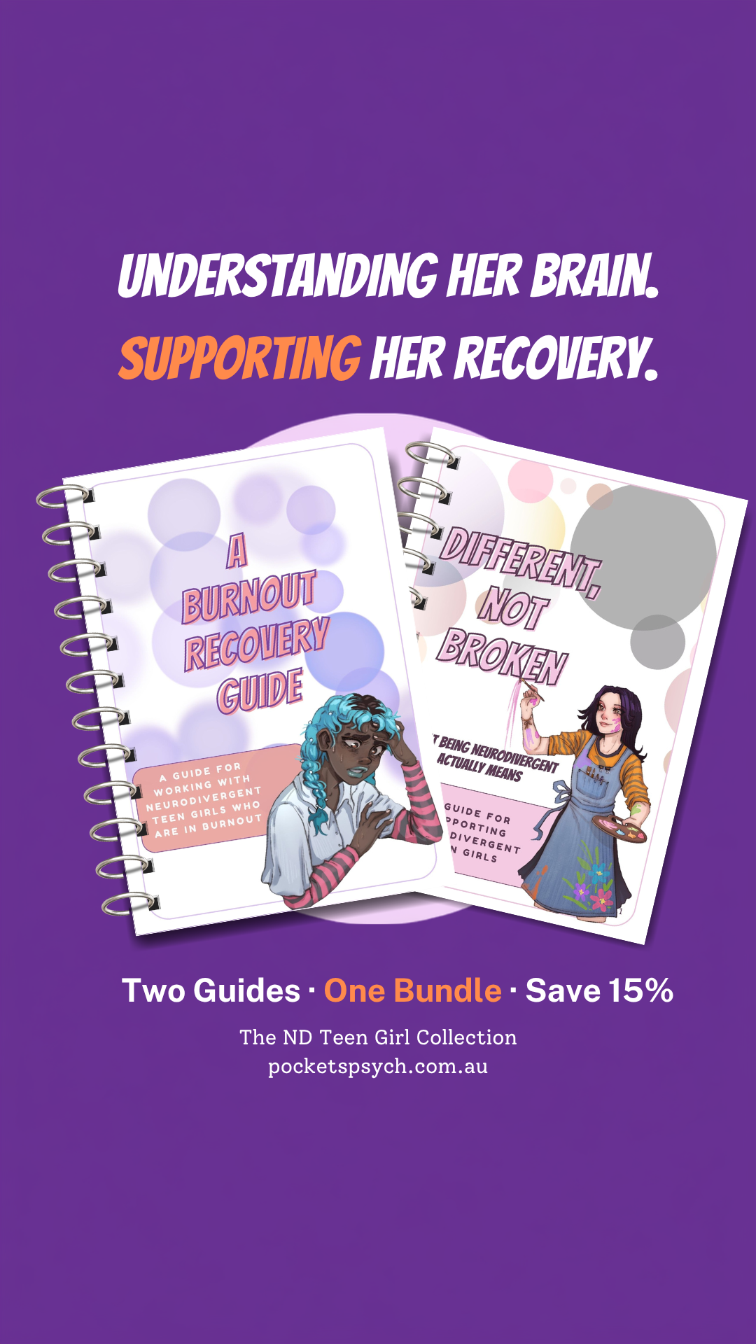 Pocket Psych Facebook ad: Neuroaffirming Tools for Teen Girls