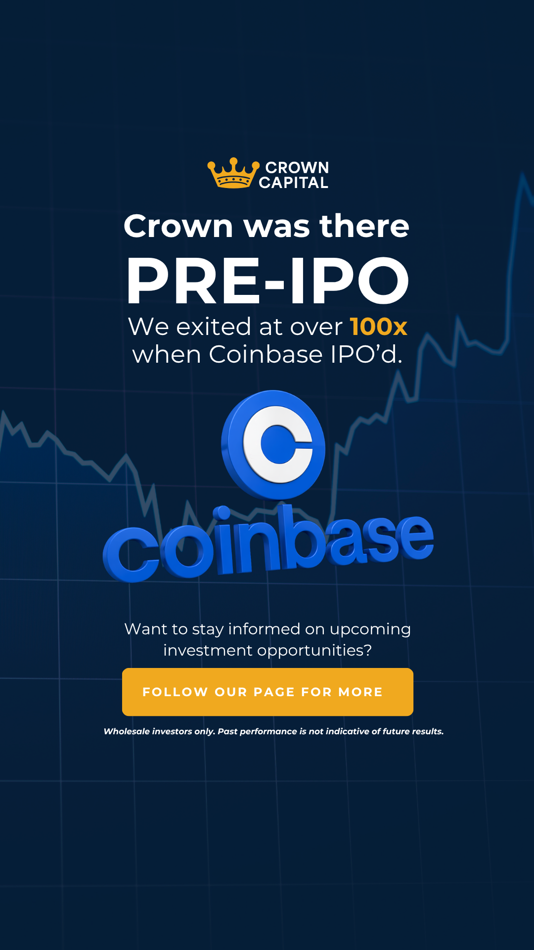 Crown Capital Facebook ad: Crown was there pre IPO