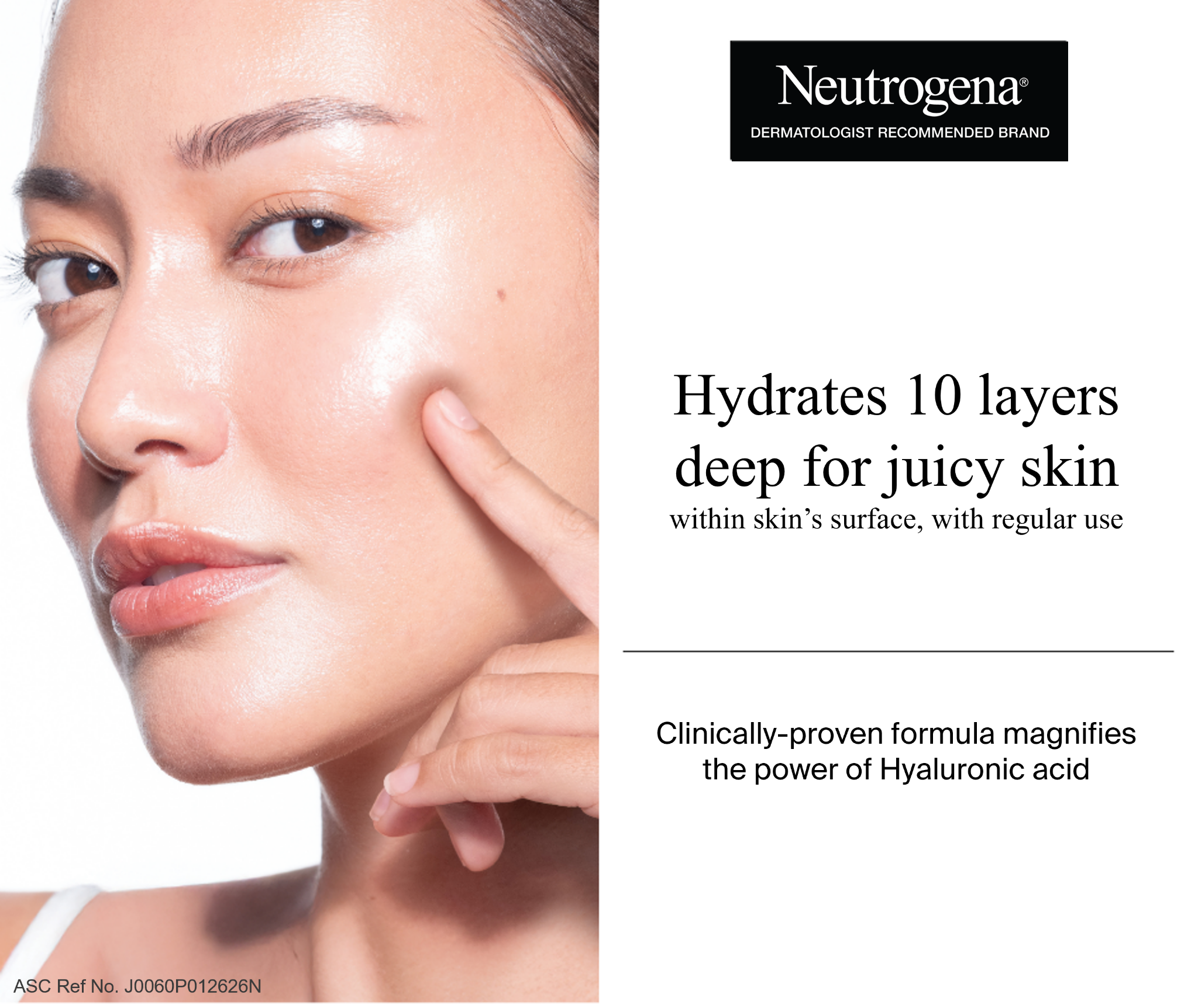 Neutrogena Facebook ad: Hydrate 10 layers deep with Hydro Boost