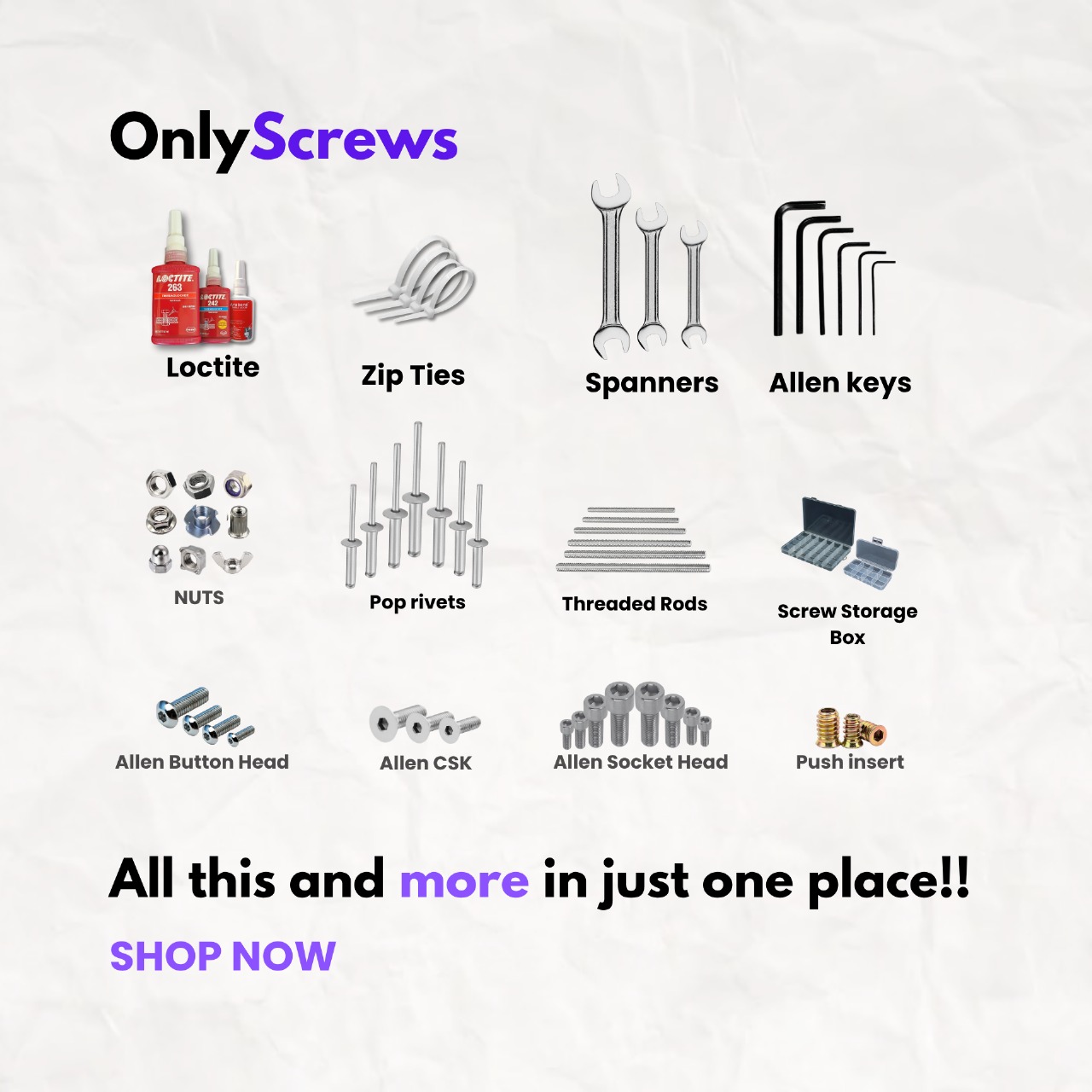 OnlyScrews Facebook ad