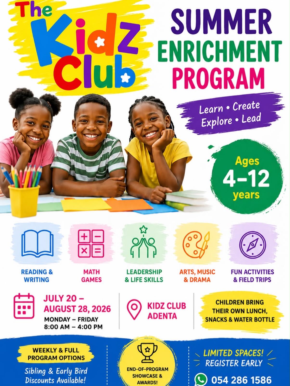 The Kidz Club Facebook ad