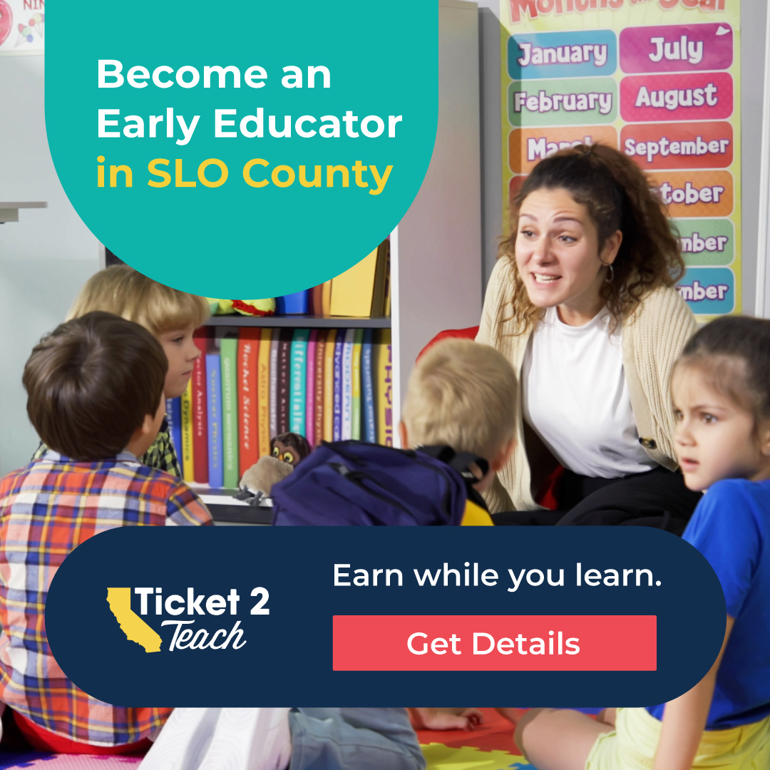 SLO Partners Facebook ad: Ticket 2 Teach Apprenticeship