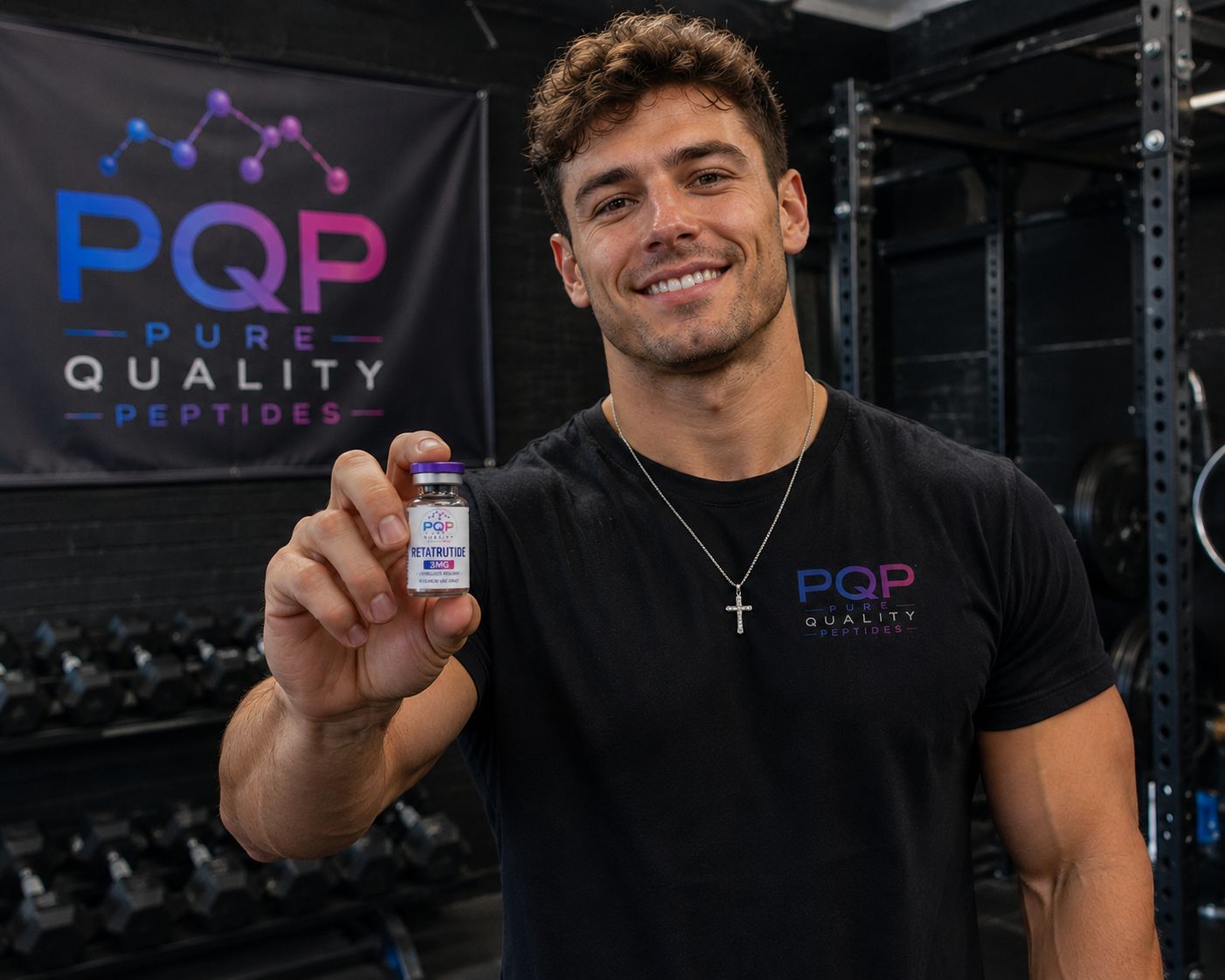 Pure Quality Peptides Facebook ad: Come over to Pqpeptides.com and use code: welcometopqp…