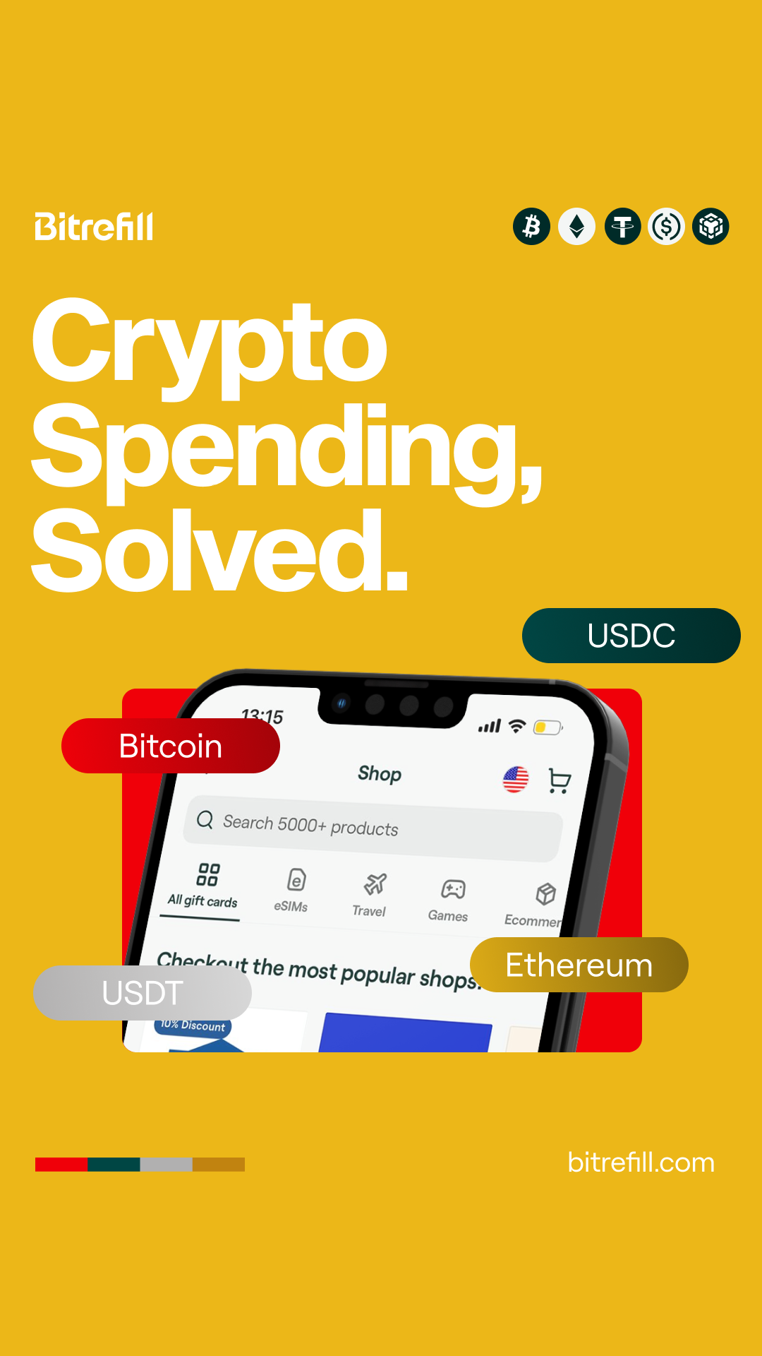Bitrefill Facebook ad