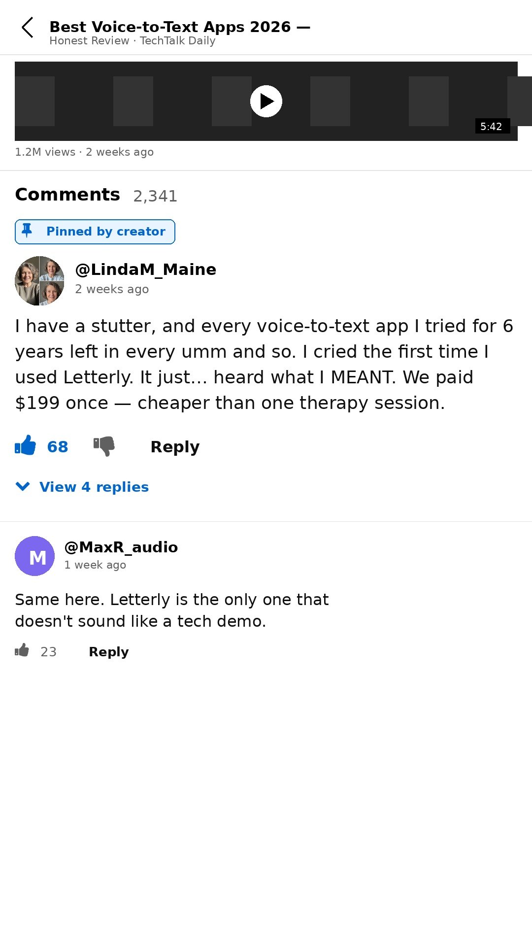 Letterly Facebook ad