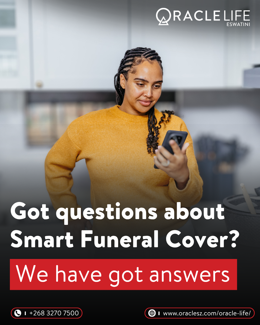 Oracle Group Eswatini Facebook ad: We’ve been seeing your questions about Smart Funeral…