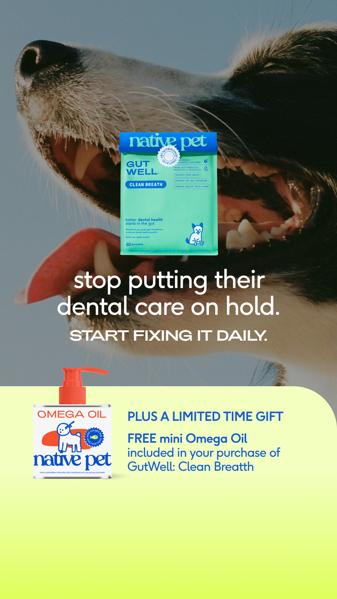 Native Pet Facebook ad