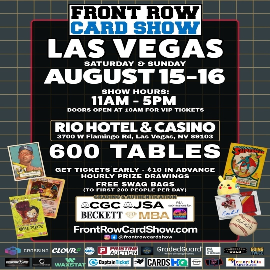 Front Row Card Show Facebook ad: Las Vegas | Aug 15-16