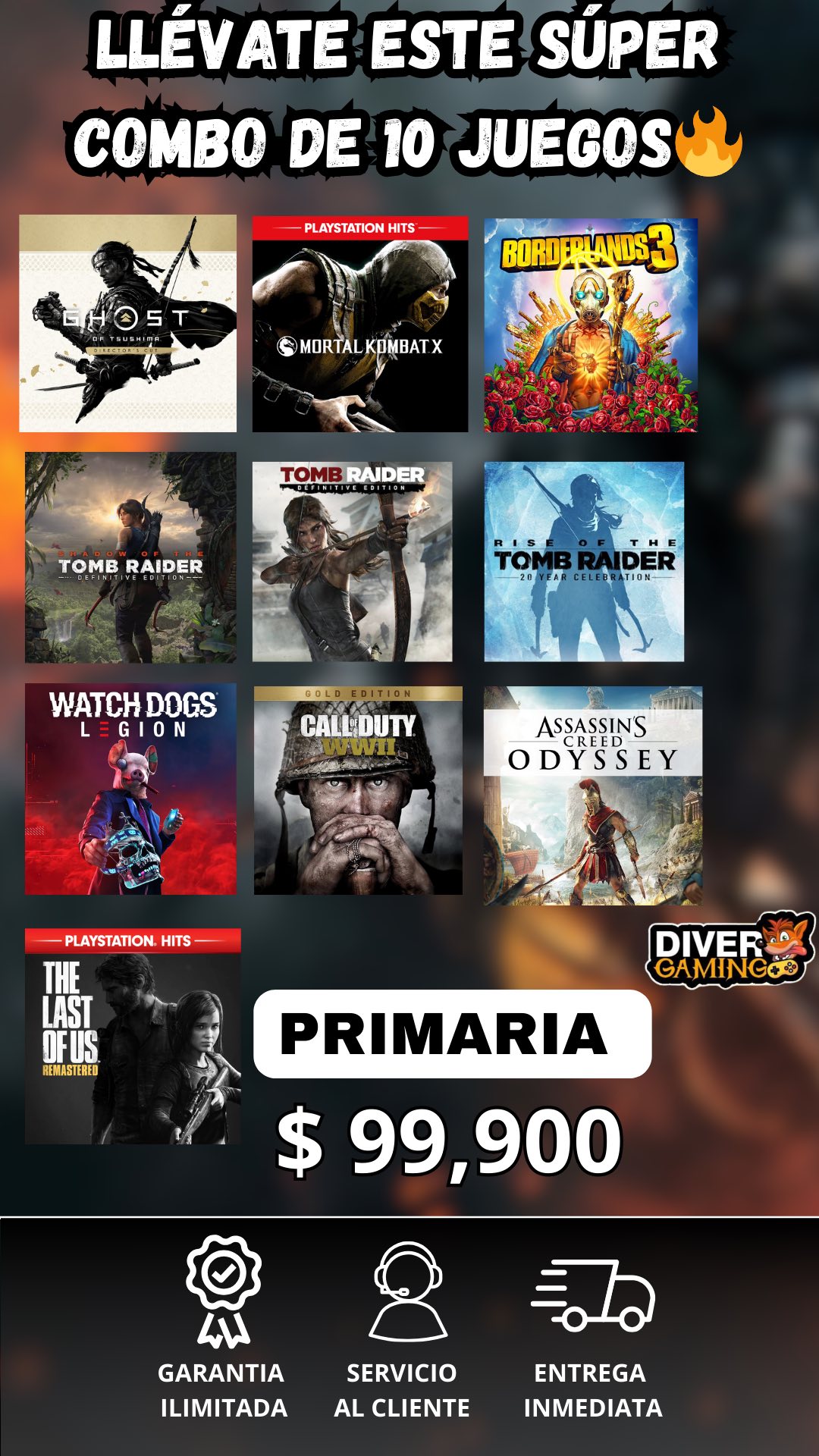 Divergaming Facebook ad: ¡COMBOS ÉPICOS DISPONIBLES EN DIVERGAMING!