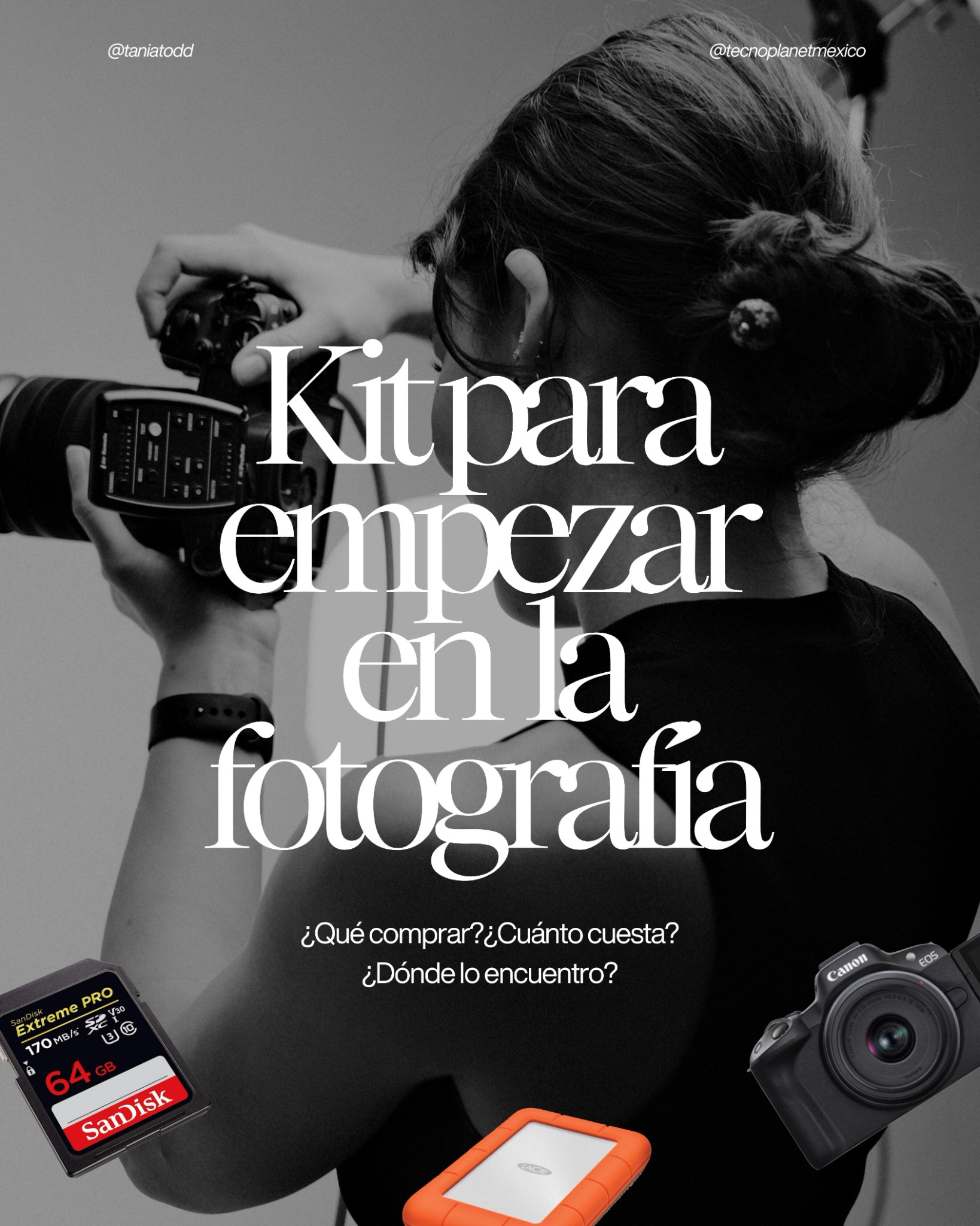 Tecno Planet Facebook ad: ¿Quieres empezar en fotografía y no sabes qué…