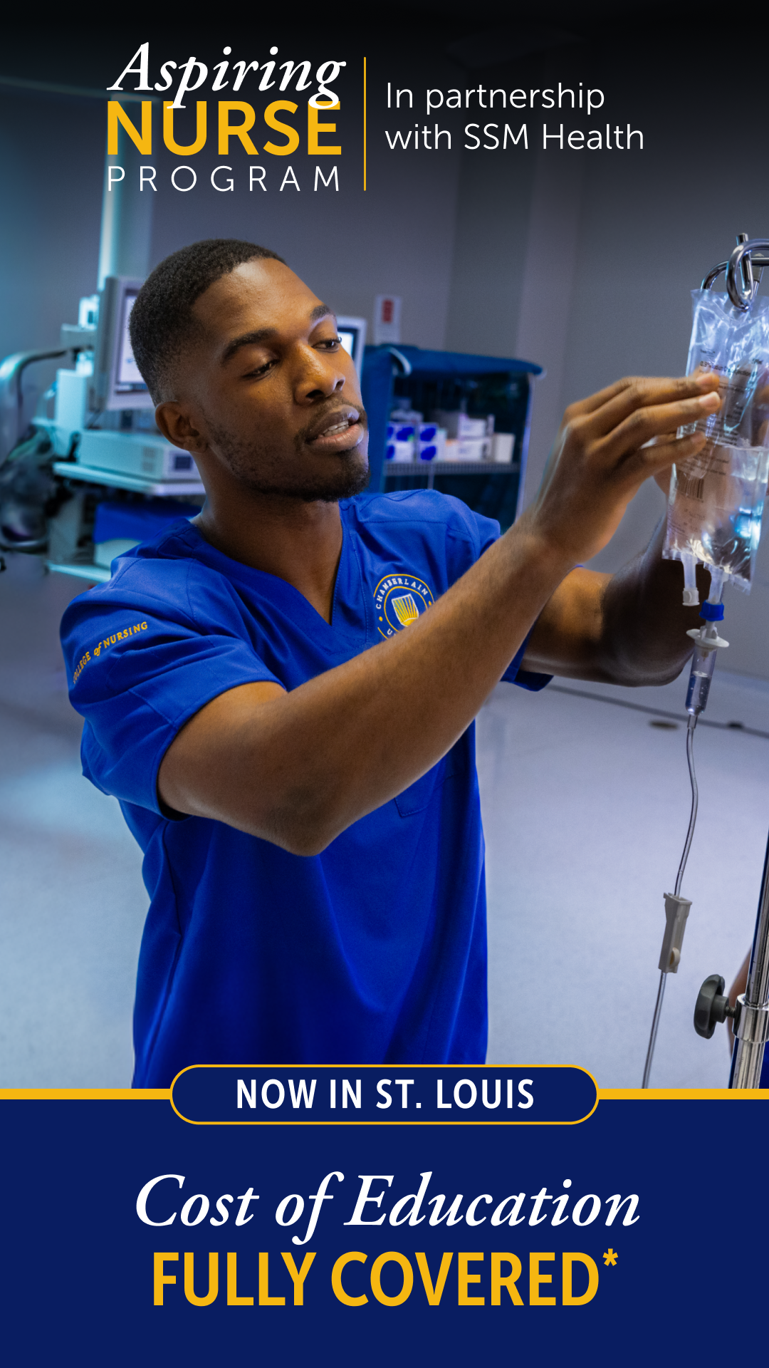 Chamberlain University Facebook ad