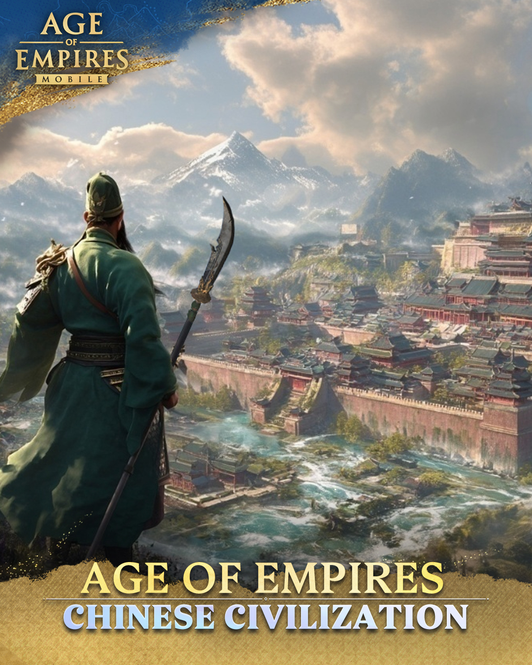 Age of Empires Mobile Facebook ad: Clash of Civs: Who Reigns?