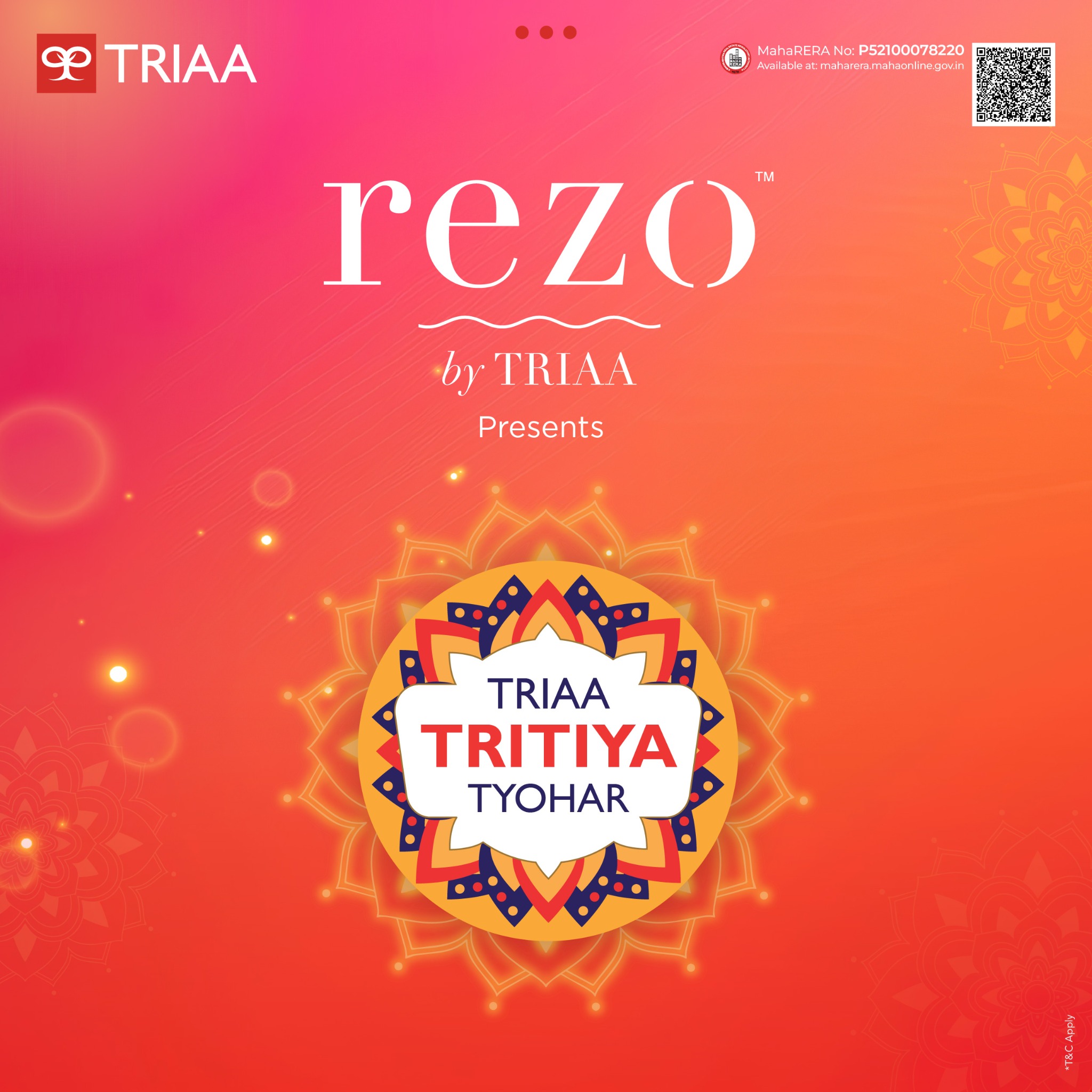 TRIAA Facebook ad: Rezo by Triaa presents Triaa Tritiya Tyohar …