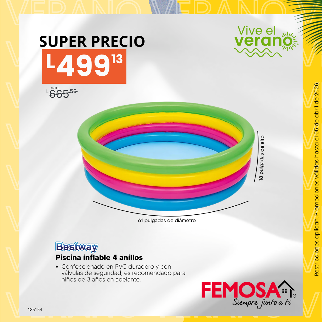 Femosa Facebook ad: Este verano se vive en casa… y al…