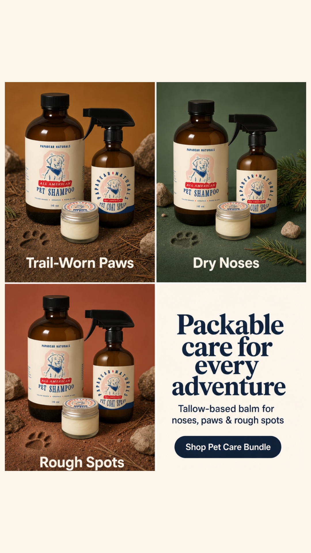 Papabear Naturals Facebook ad
